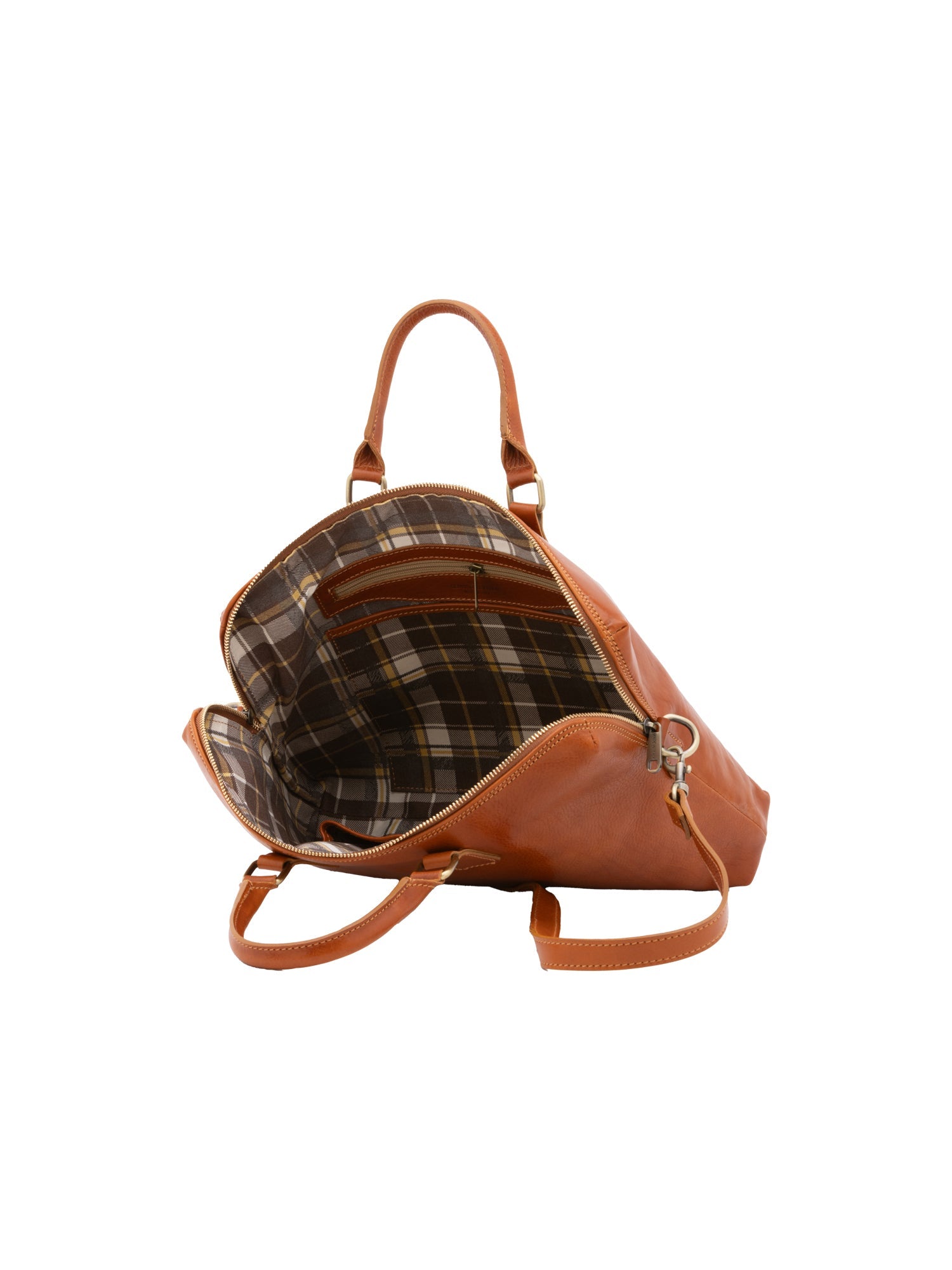 Borsa da lavoro uomo in vera pelle Made in Italy 5565-Cognac I Fratelli