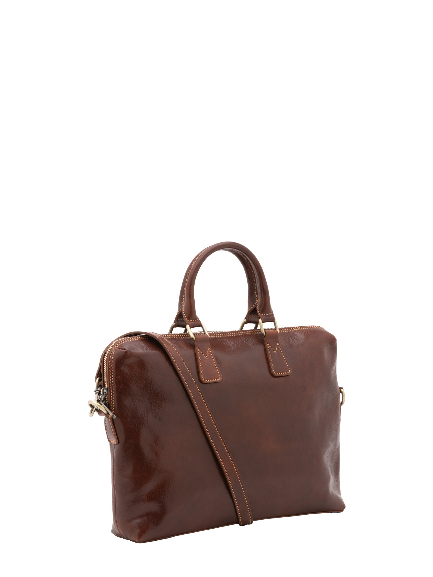 Borsa da lavoro uomo in vera pelle Made in Italy 5565-Marrone I Fratelli