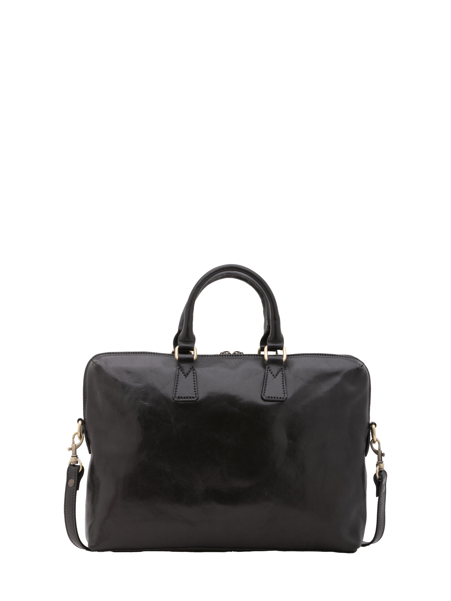 Borsa da lavoro uomo in vera pelle Made in Italy 5565-Nero I Fratelli
