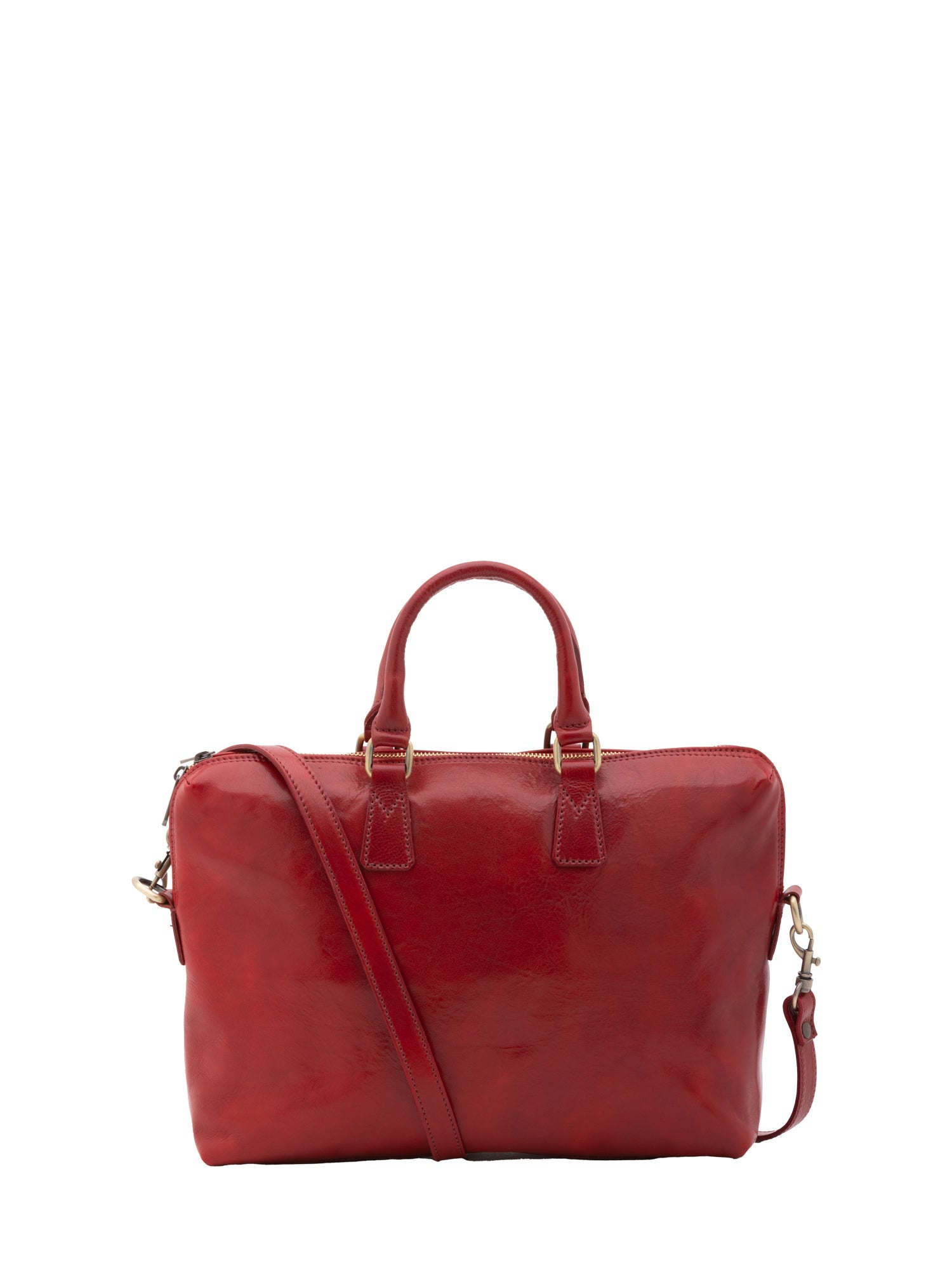Borsa da lavoro uomo in vera pelle Made in Italy 5565-Rosso I Fratelli