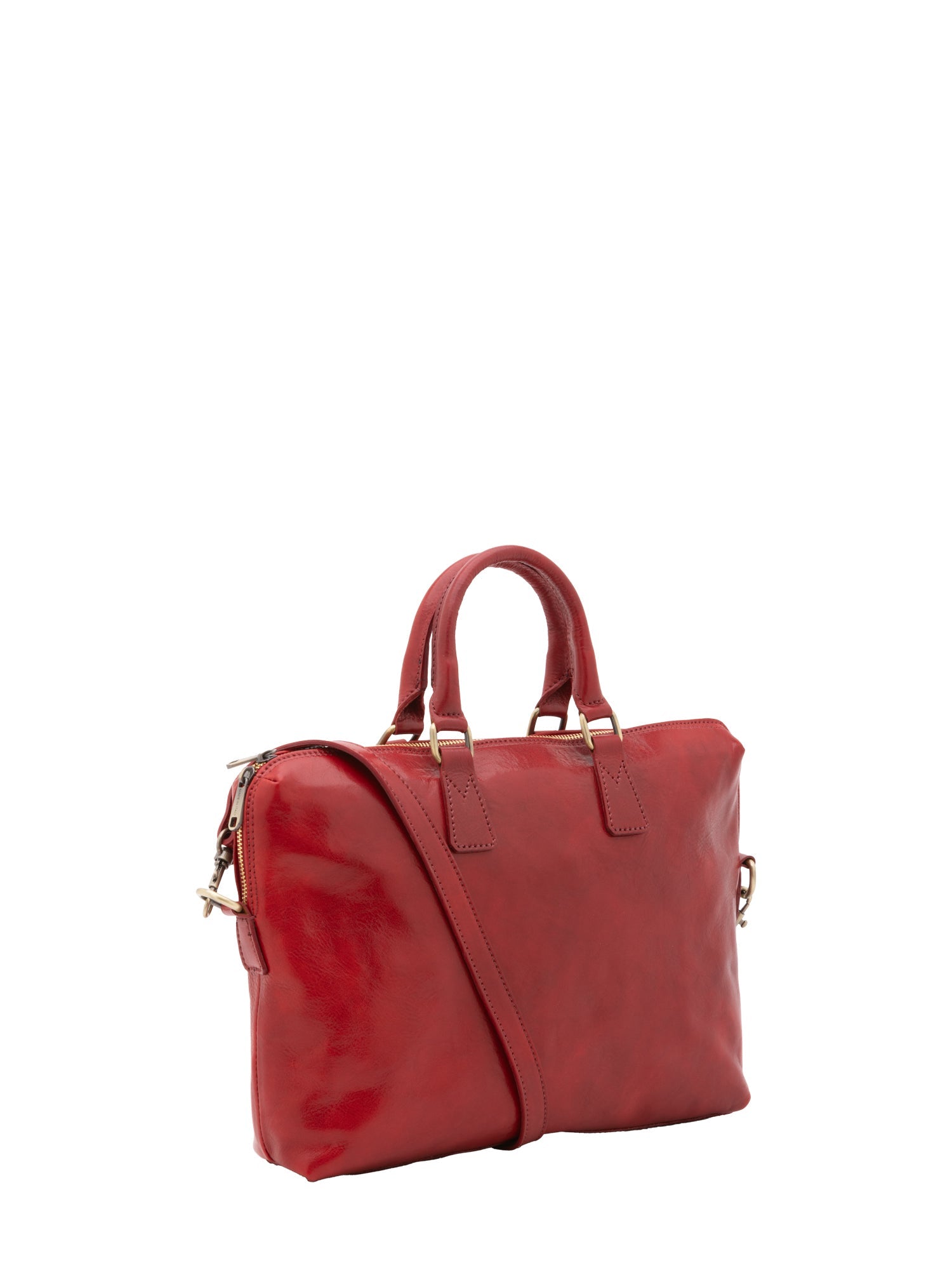 Borsa da lavoro uomo in vera pelle Made in Italy 5565-Rosso I Fratelli
