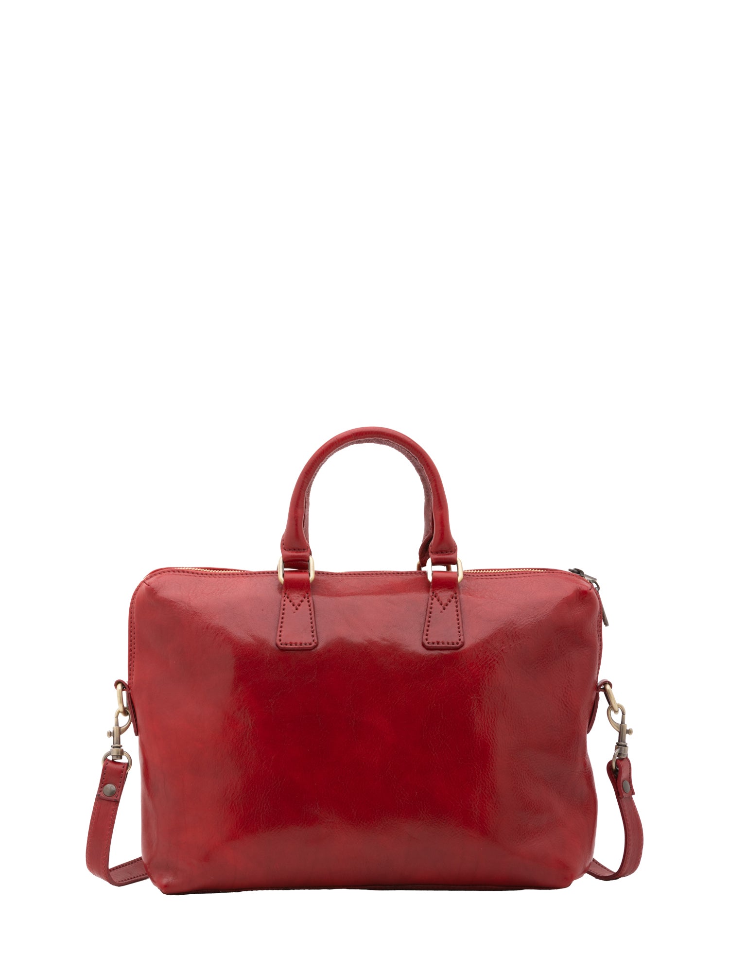 Borsa da lavoro uomo in vera pelle Made in Italy 5565-Rosso I Fratelli