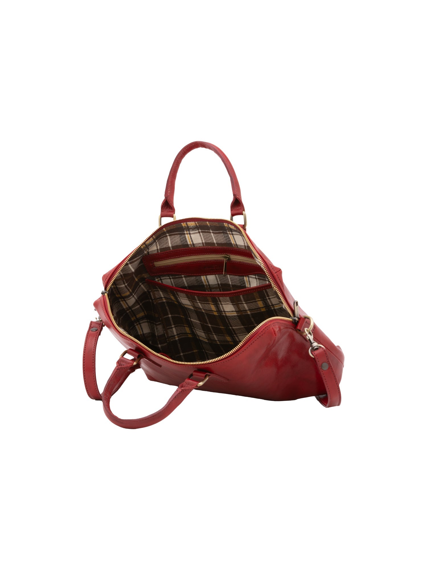 Borsa da lavoro uomo in vera pelle Made in Italy 5565-Rosso I Fratelli