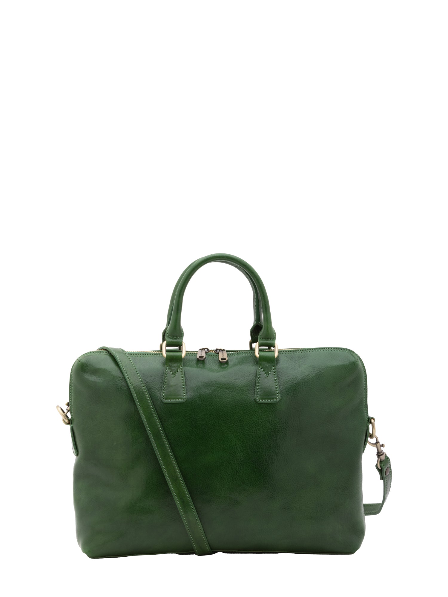 Borsa da lavoro uomo in vera pelle Made in Italy 5565-Verde I Fratelli