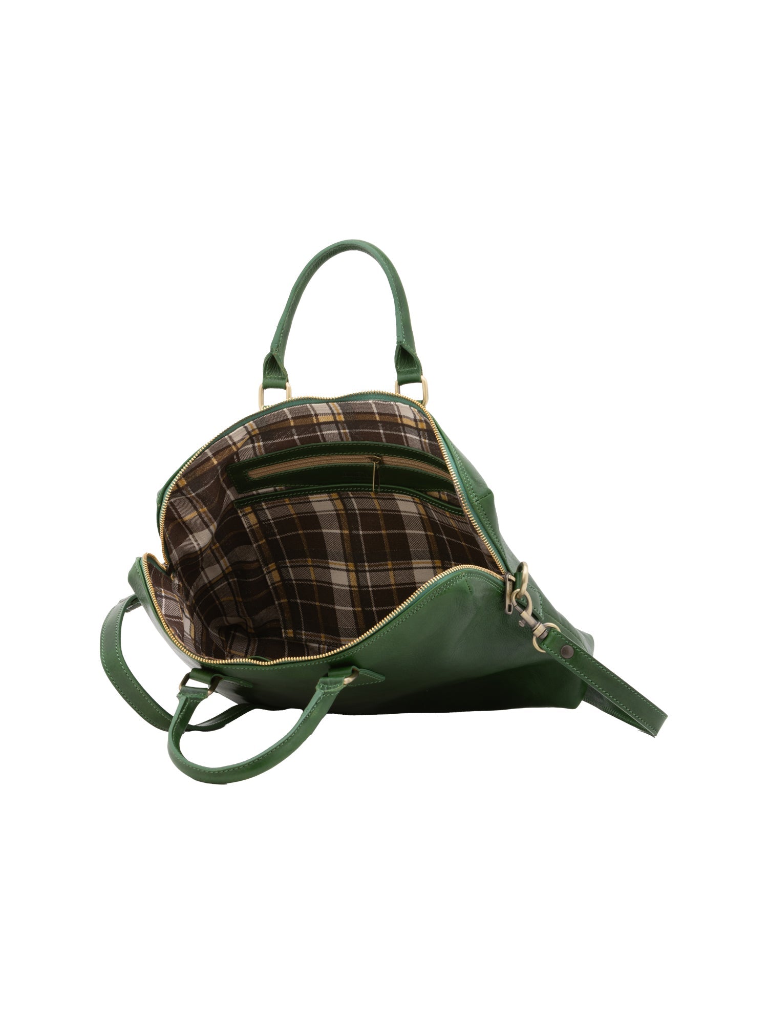 Borsa da lavoro uomo in vera pelle Made in Italy 5565-Verde I Fratelli