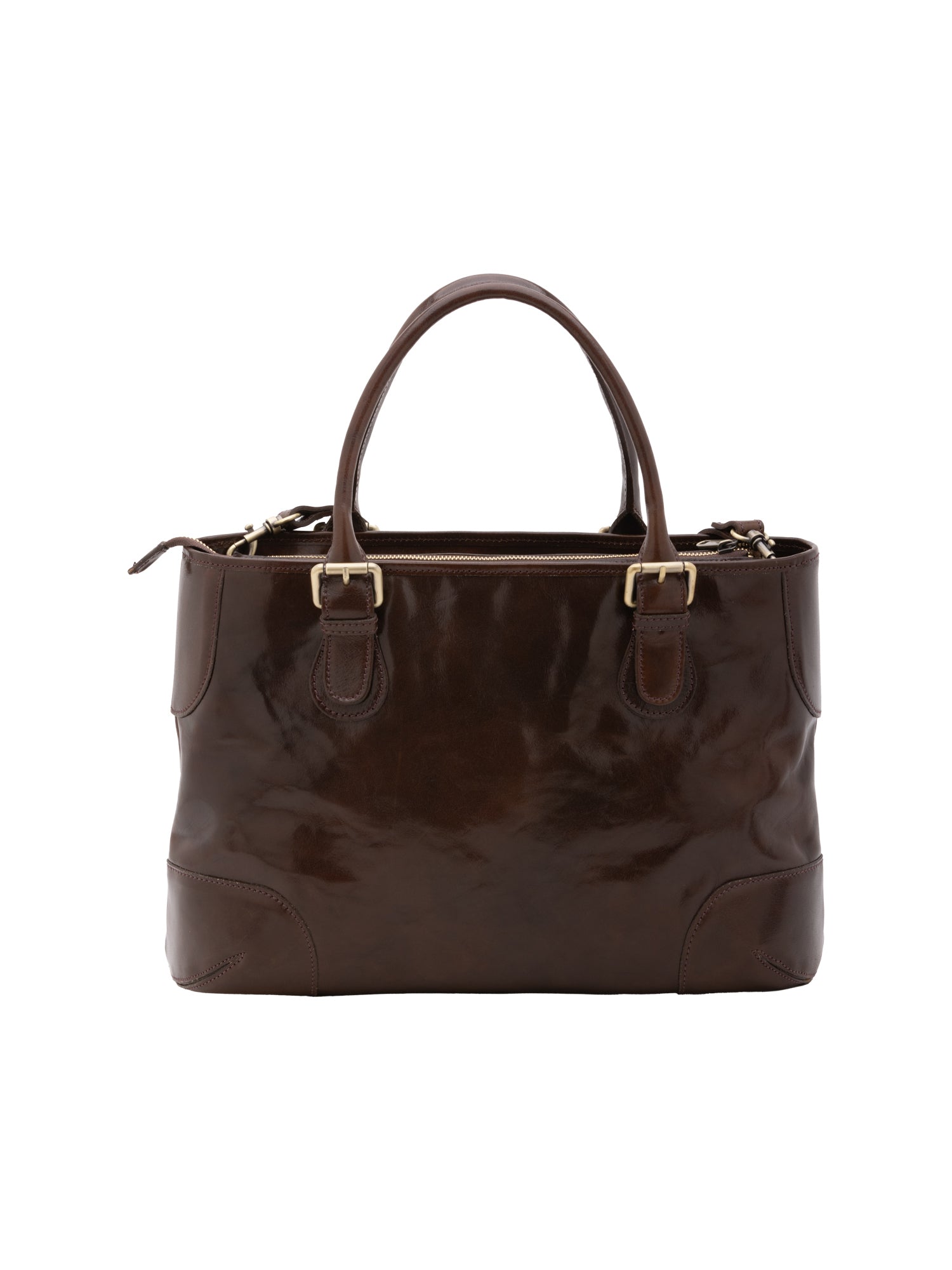 Borsa a tracolla da donna 100% pelle 5566-Tmoro I Fratelli