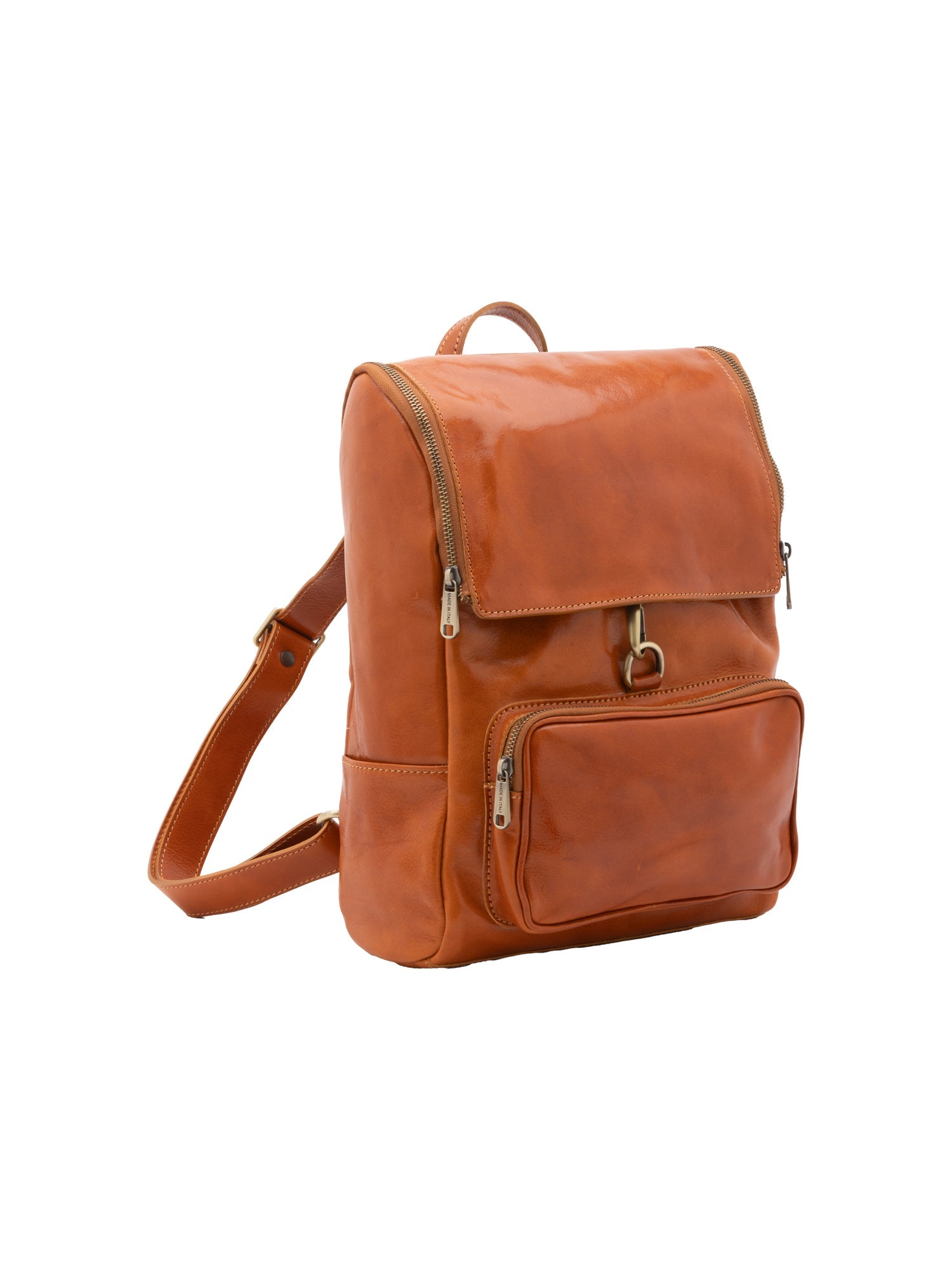 Borsa a spalla da donna Vera pelle 5567-Cognac I Fratelli