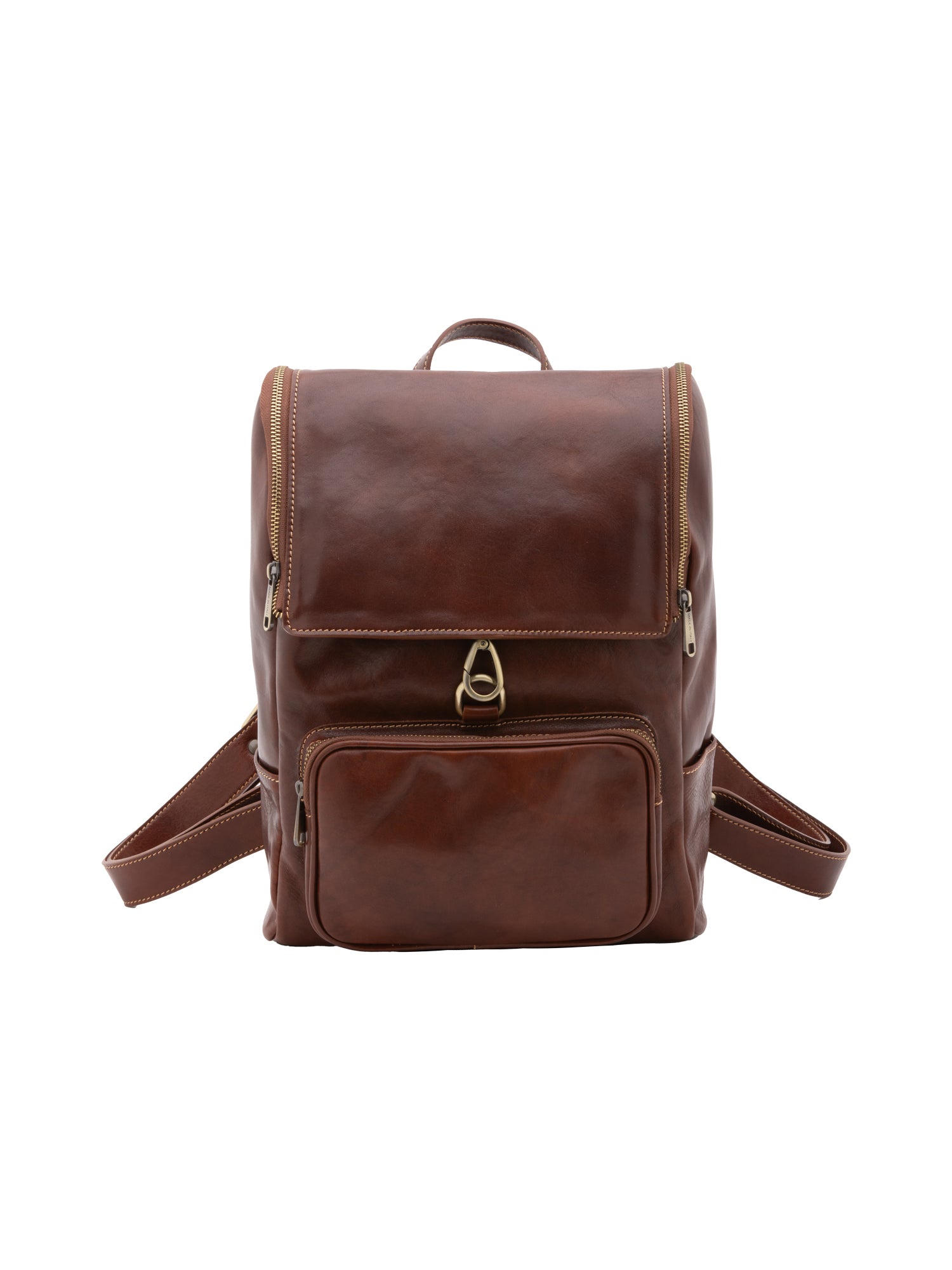 Borsa a spalla da donna Vera pelle 5567-Marrone I Fratelli