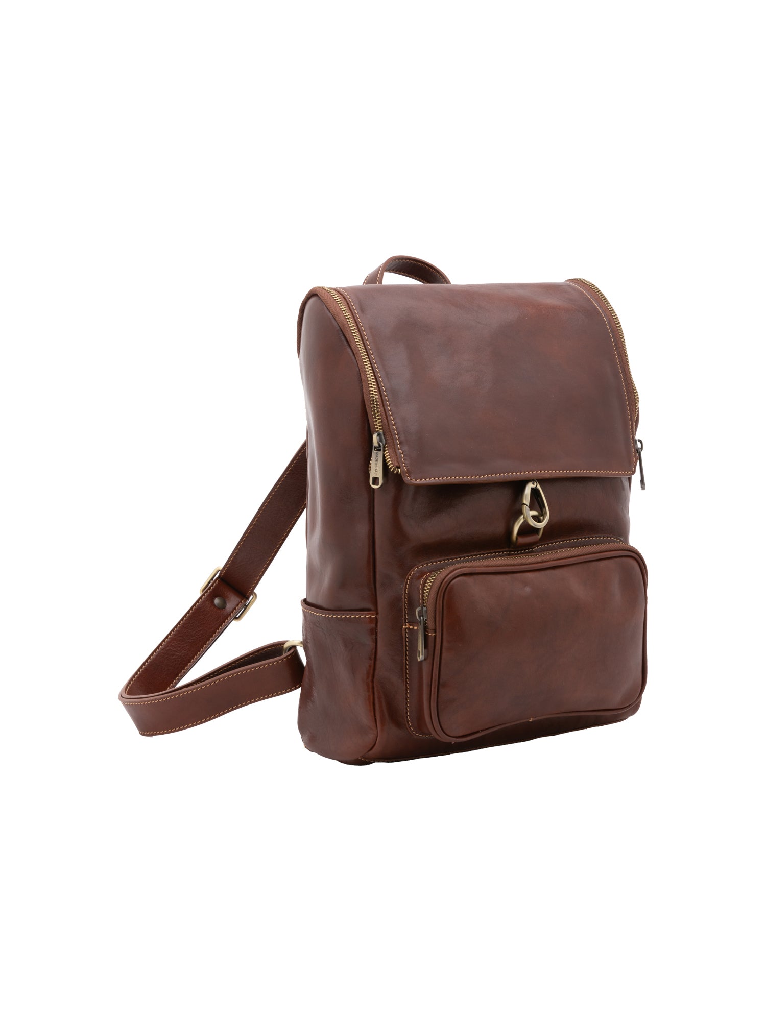 Borsa a spalla da donna Vera pelle 5567-Marrone I Fratelli