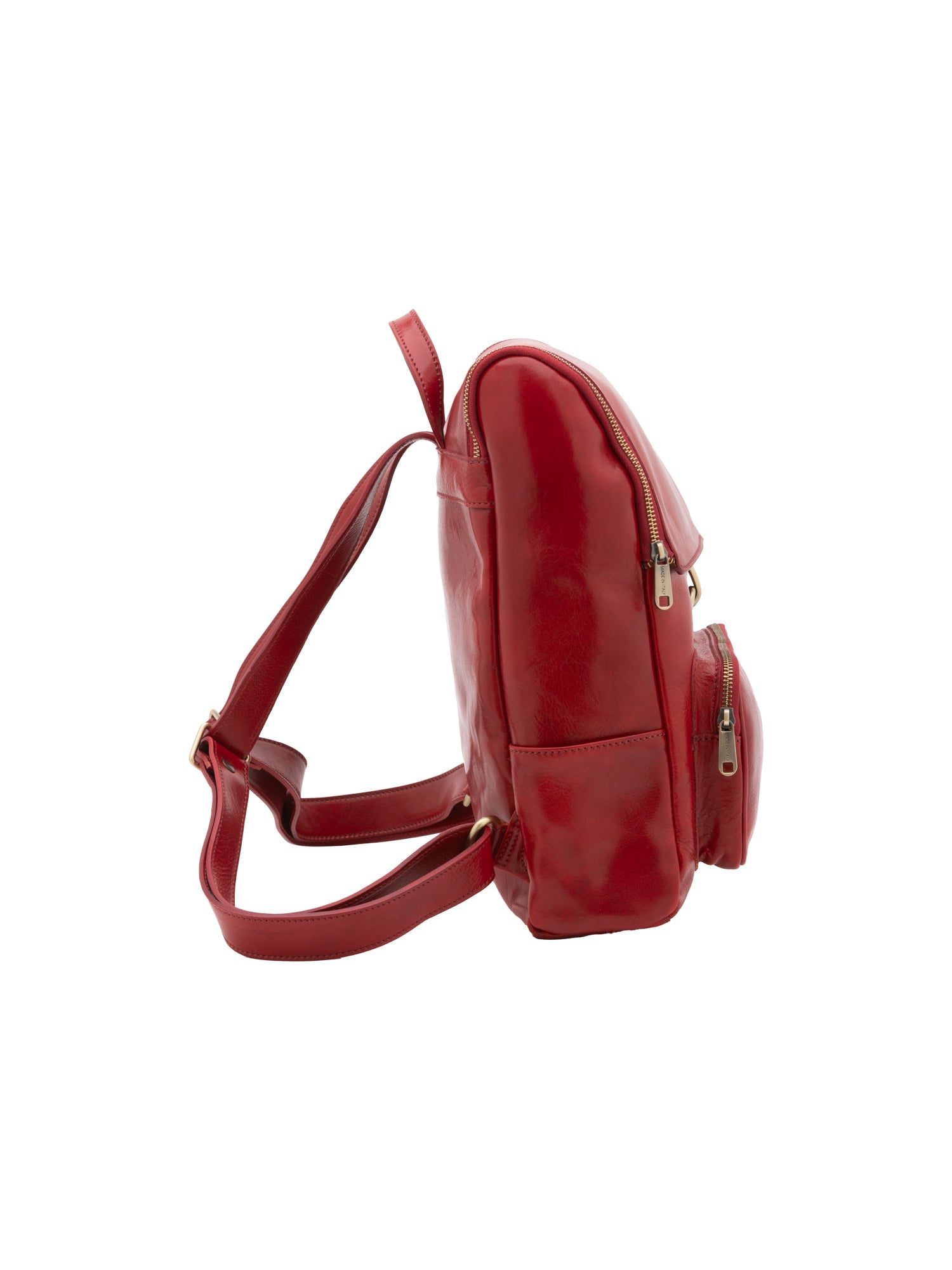 Borsa a spalla da donna Vera pelle 5567-Rosso I Fratelli