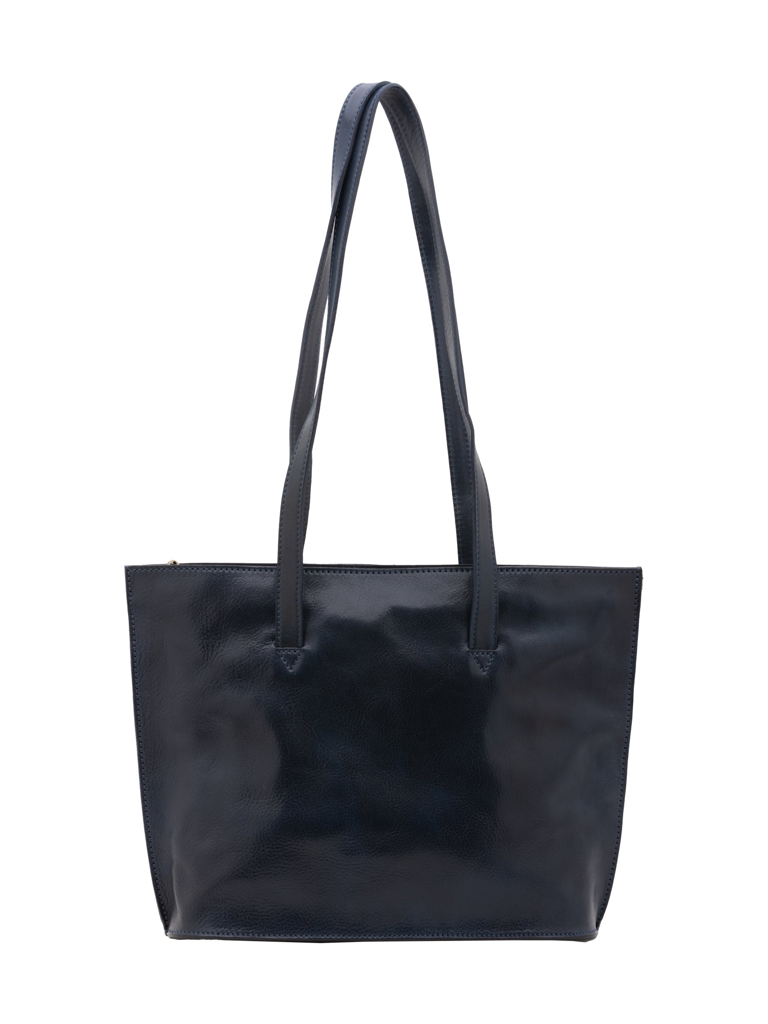 Borsa a spalla da donna 100% pelle 5572-Blu I Fratelli