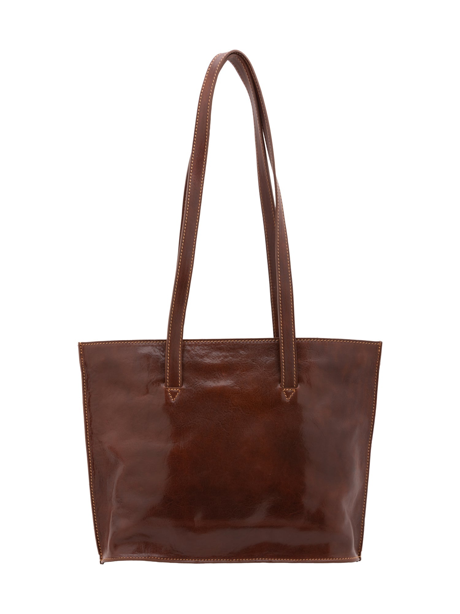 Borsa a spalla da donna 100% pelle 5572-Marrone I Fratelli