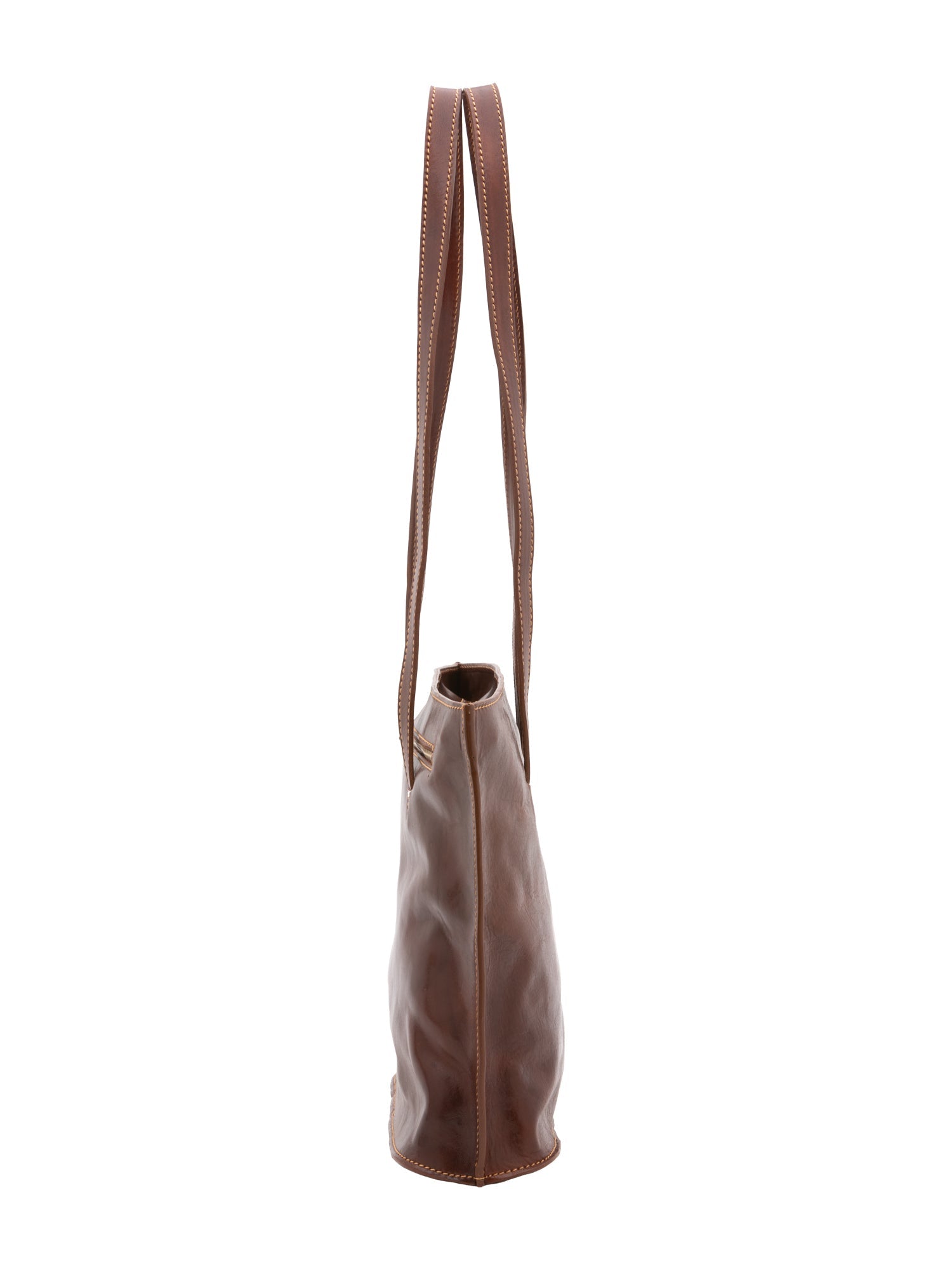 Borsa a spalla da donna 100% pelle 5572-Marrone I Fratelli