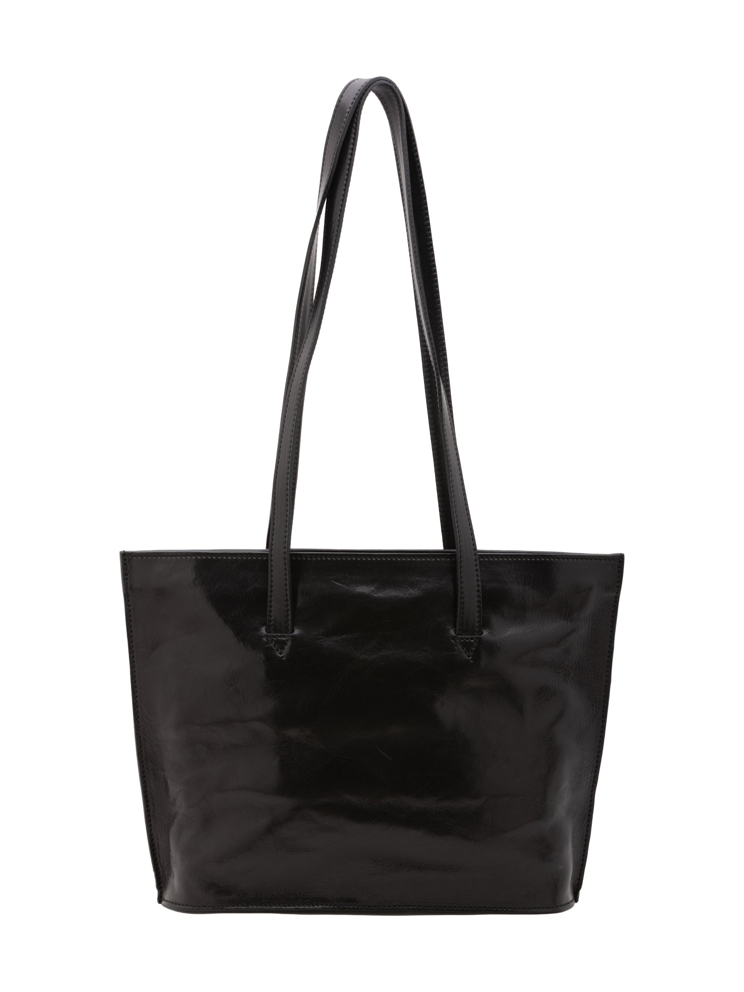 Borsa a spalla da donna 100% pelle 5572-Nero I Fratelli