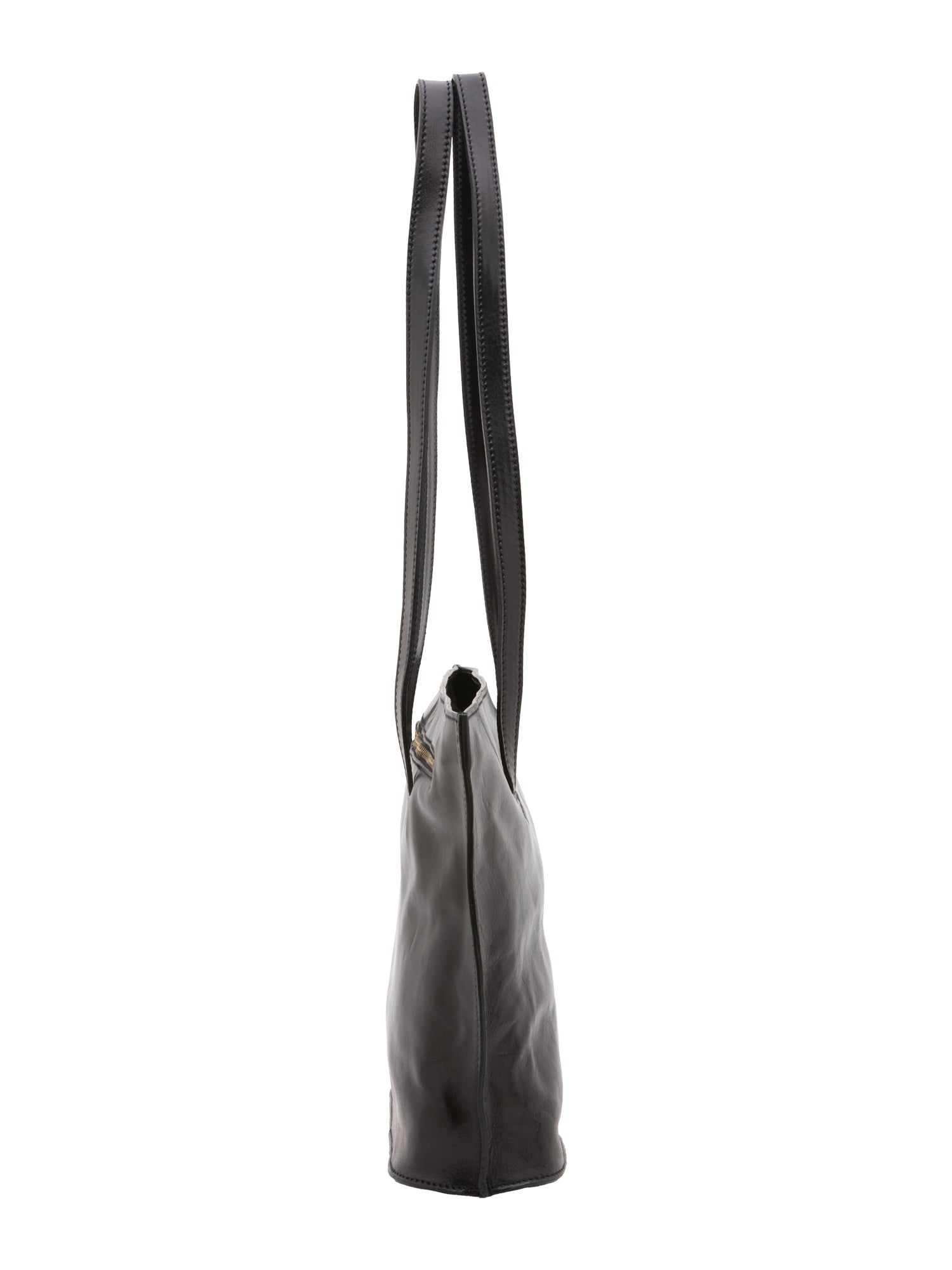 Borsa a spalla da donna 100% pelle 5572-Nero I Fratelli