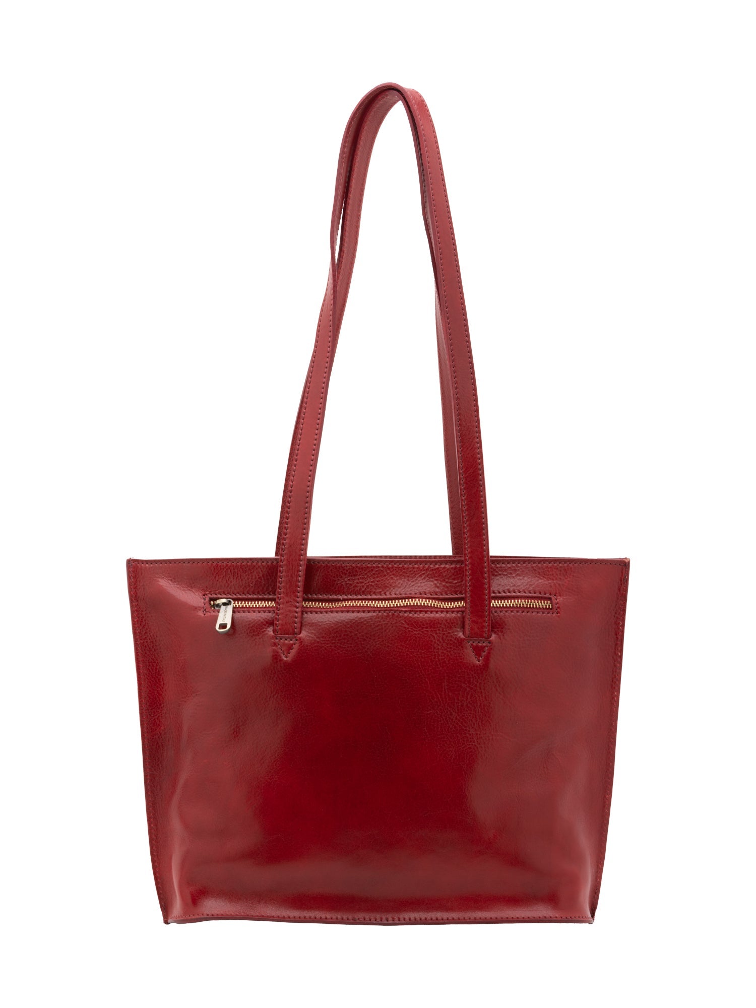 Borsa a spalla da donna 100% pelle 5572-Rosso I Fratelli