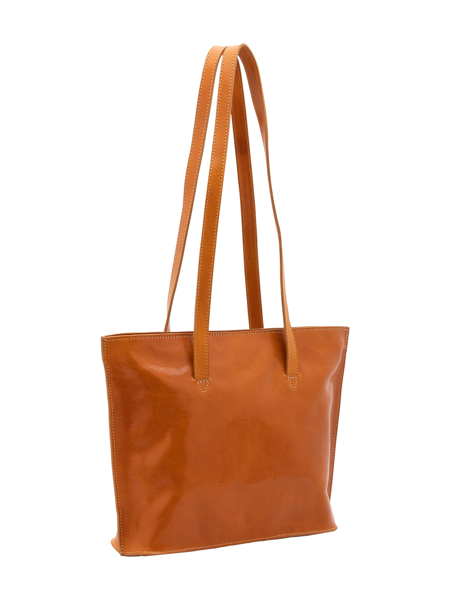 Borsa a spalla da donna 100% pelle 5572-Senape I Fratelli