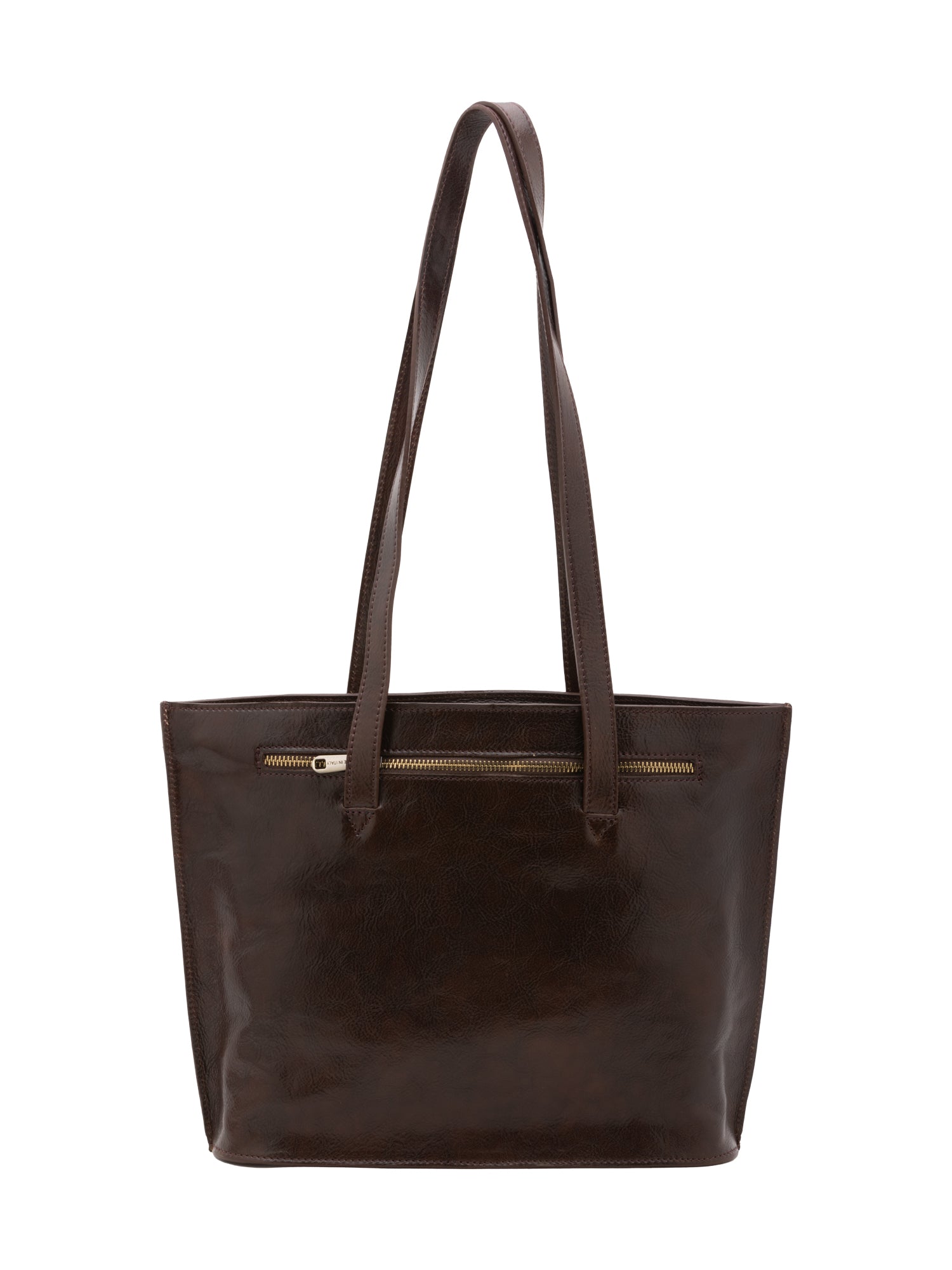 Borsa a spalla da donna 100% pelle 5572-Tmoro I Fratelli