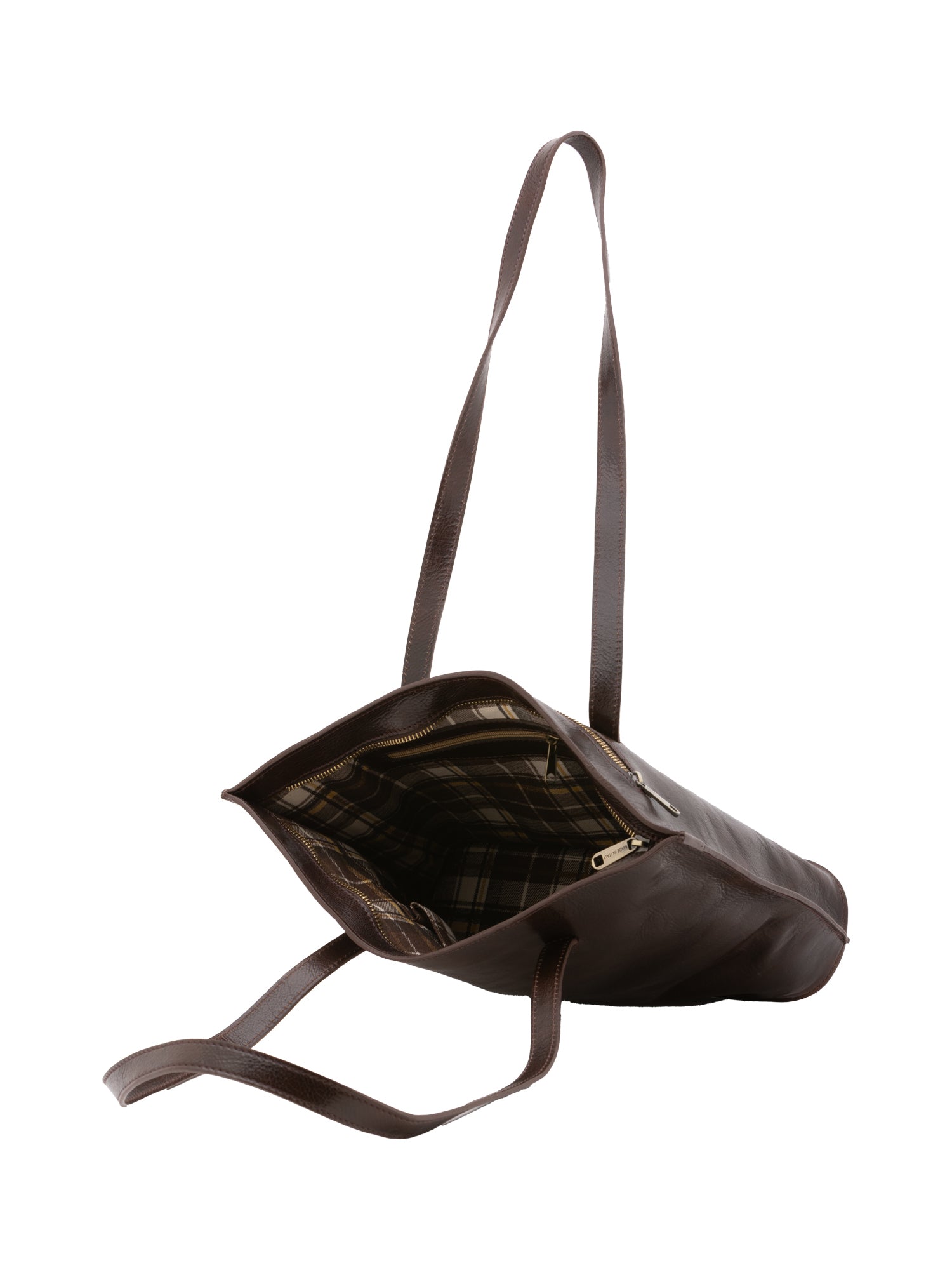 Borsa a spalla da donna 100% pelle 5572-Tmoro I Fratelli