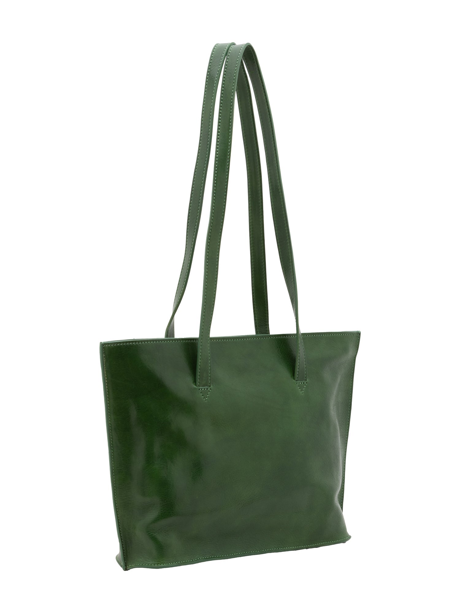Borsa a spalla da donna 100% pelle 5572-Verde I Fratelli
