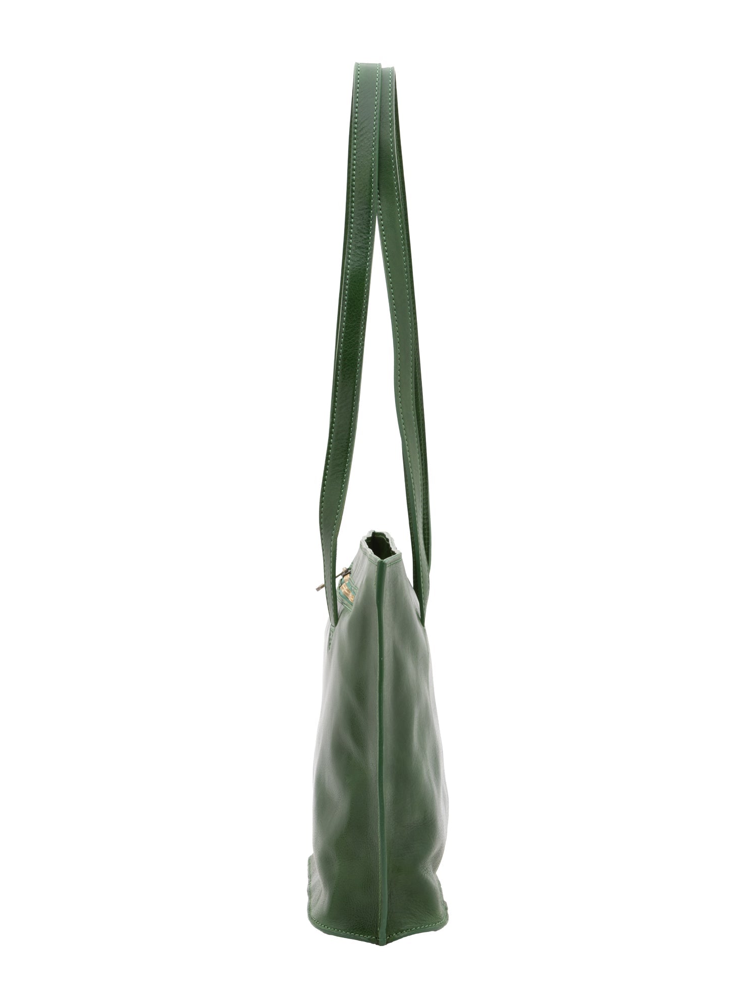 Borsa a spalla da donna 100% pelle 5572-Verde I Fratelli