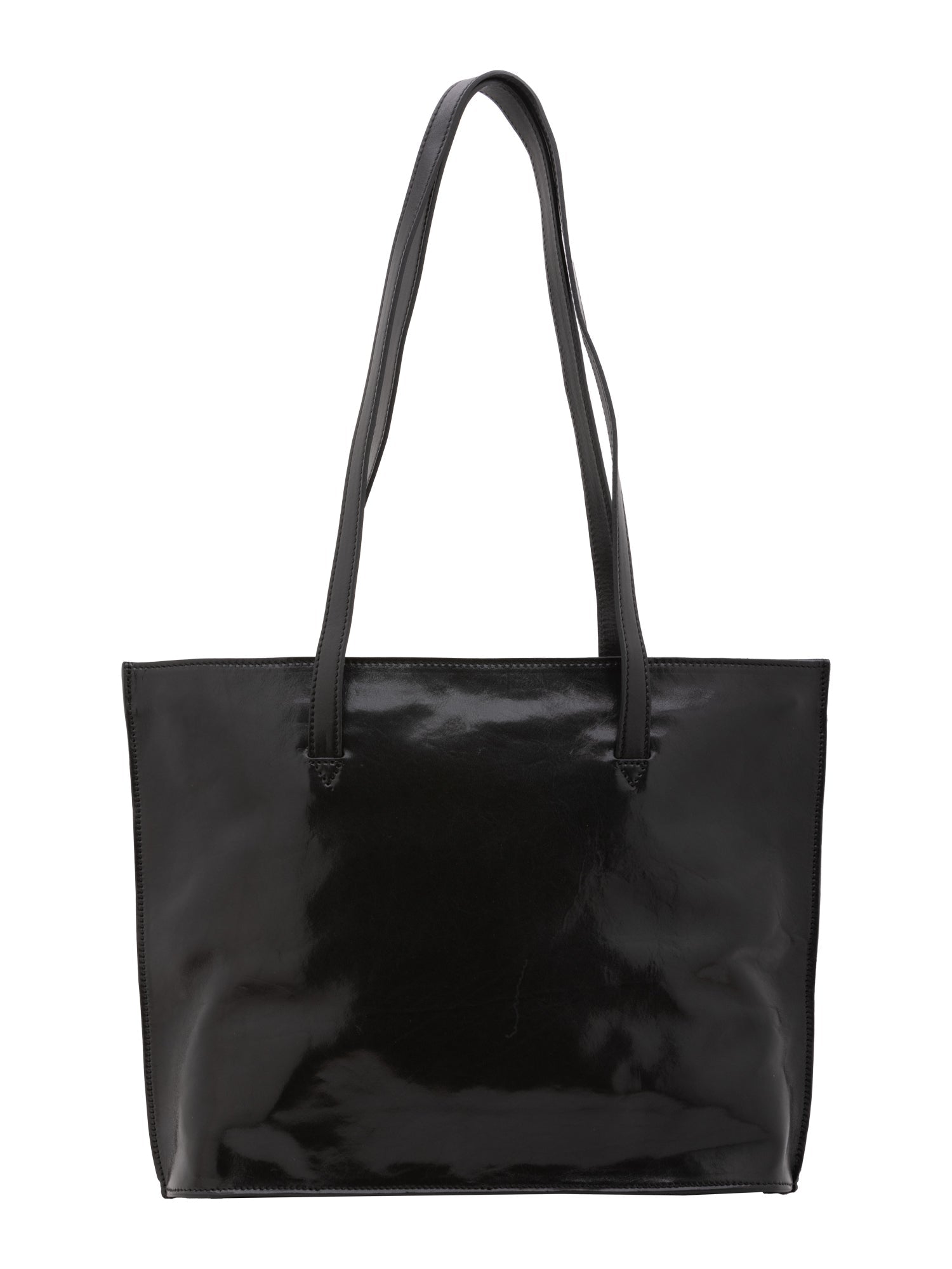 Borsa a spalla da donna 100% pelle 5573-Nero I Fratelli