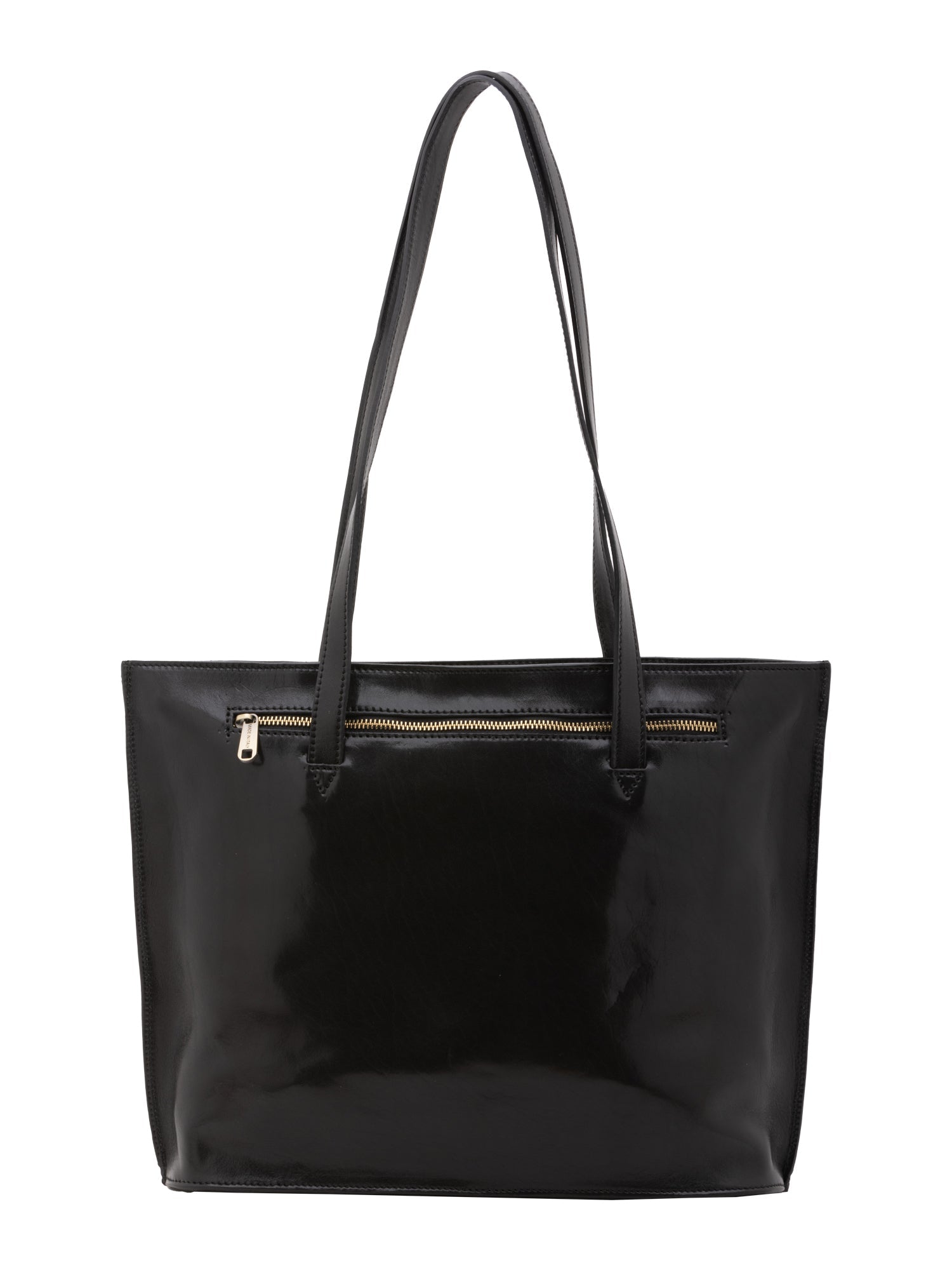 Borsa a spalla da donna 100% pelle 5573-Nero I Fratelli