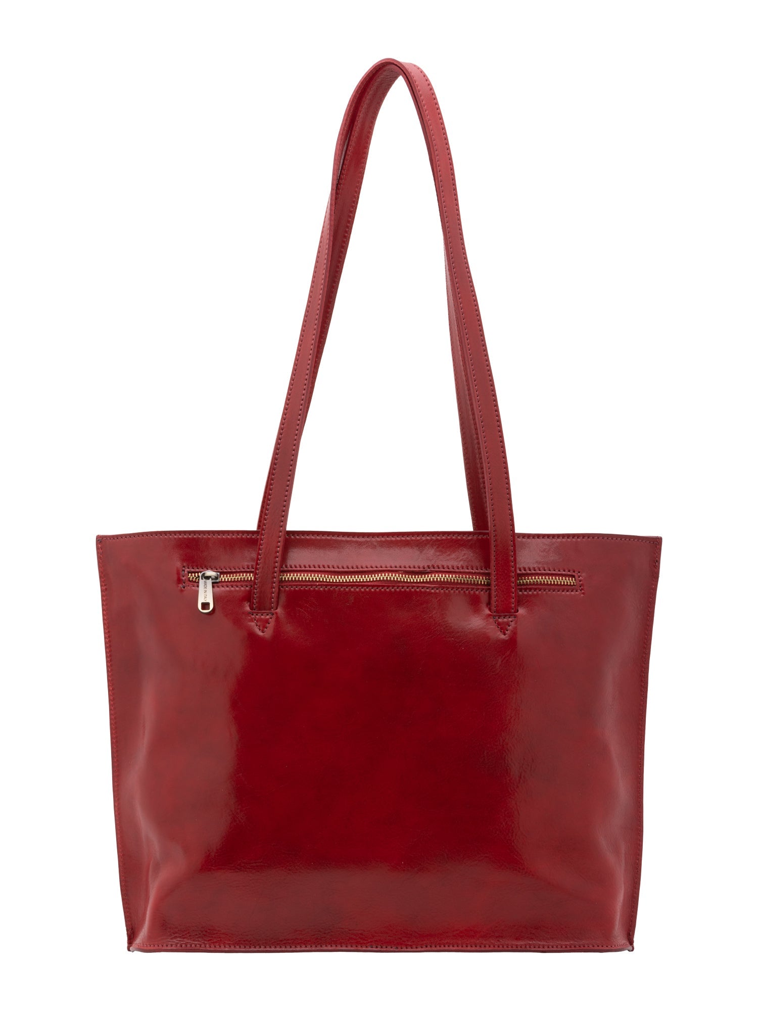 Borsa a spalla da donna 100% pelle 5573-Rosso I Fratelli