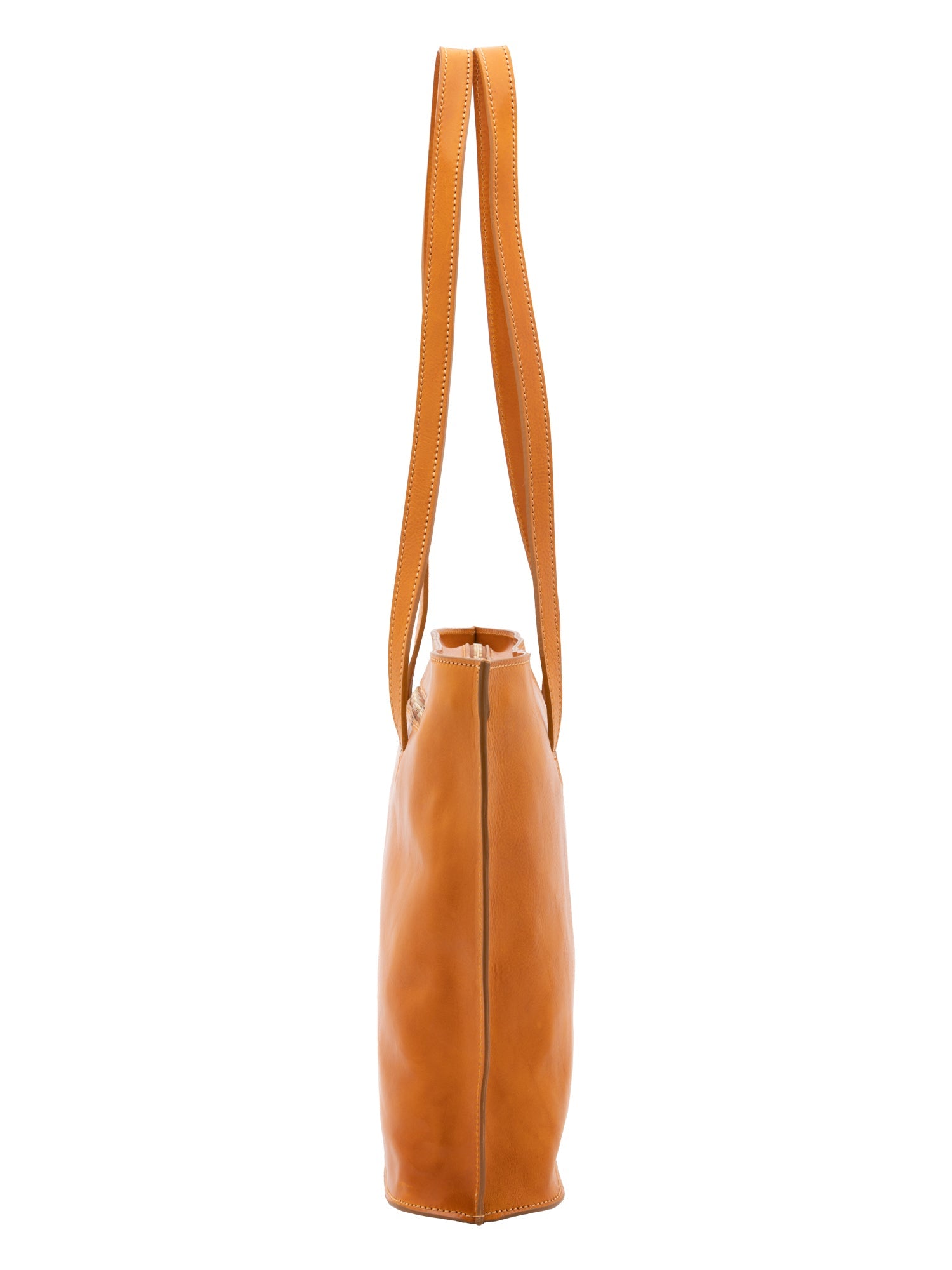 Borsa a spalla da donna 100% pelle 5573-Senape I Fratelli