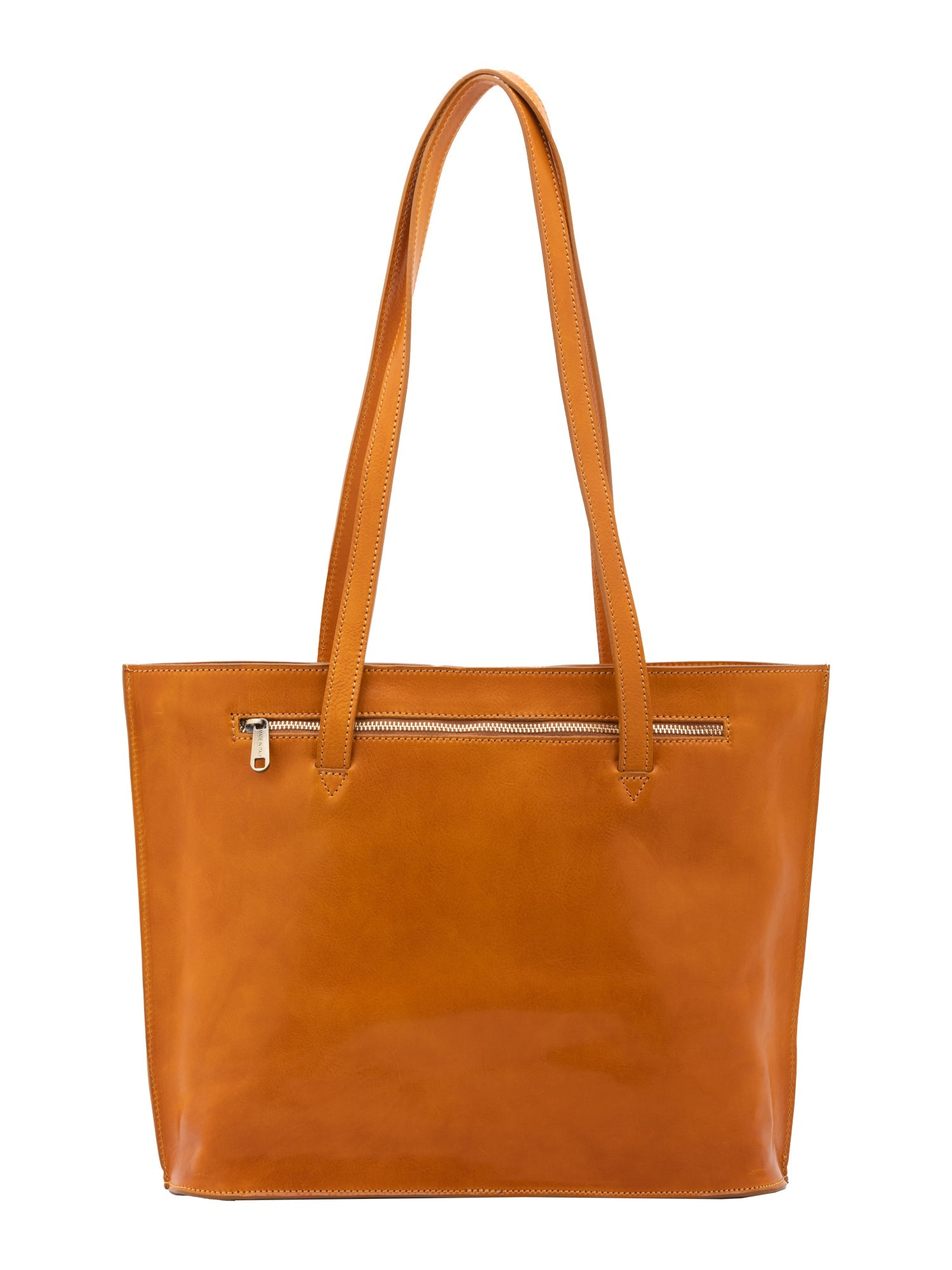 Borsa a spalla da donna 100% pelle 5573-Senape I Fratelli