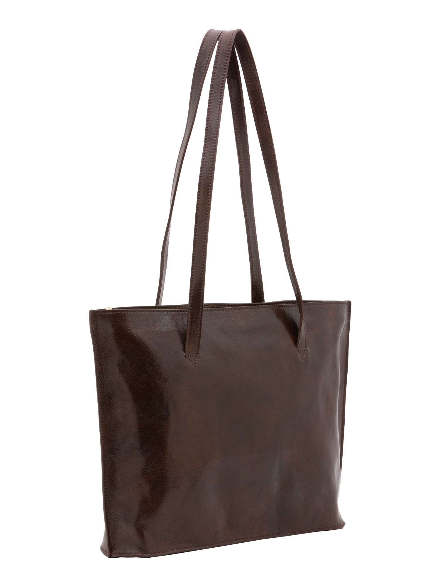 Borsa a spalla da donna 100% pelle 5573-Tmoro I Fratelli