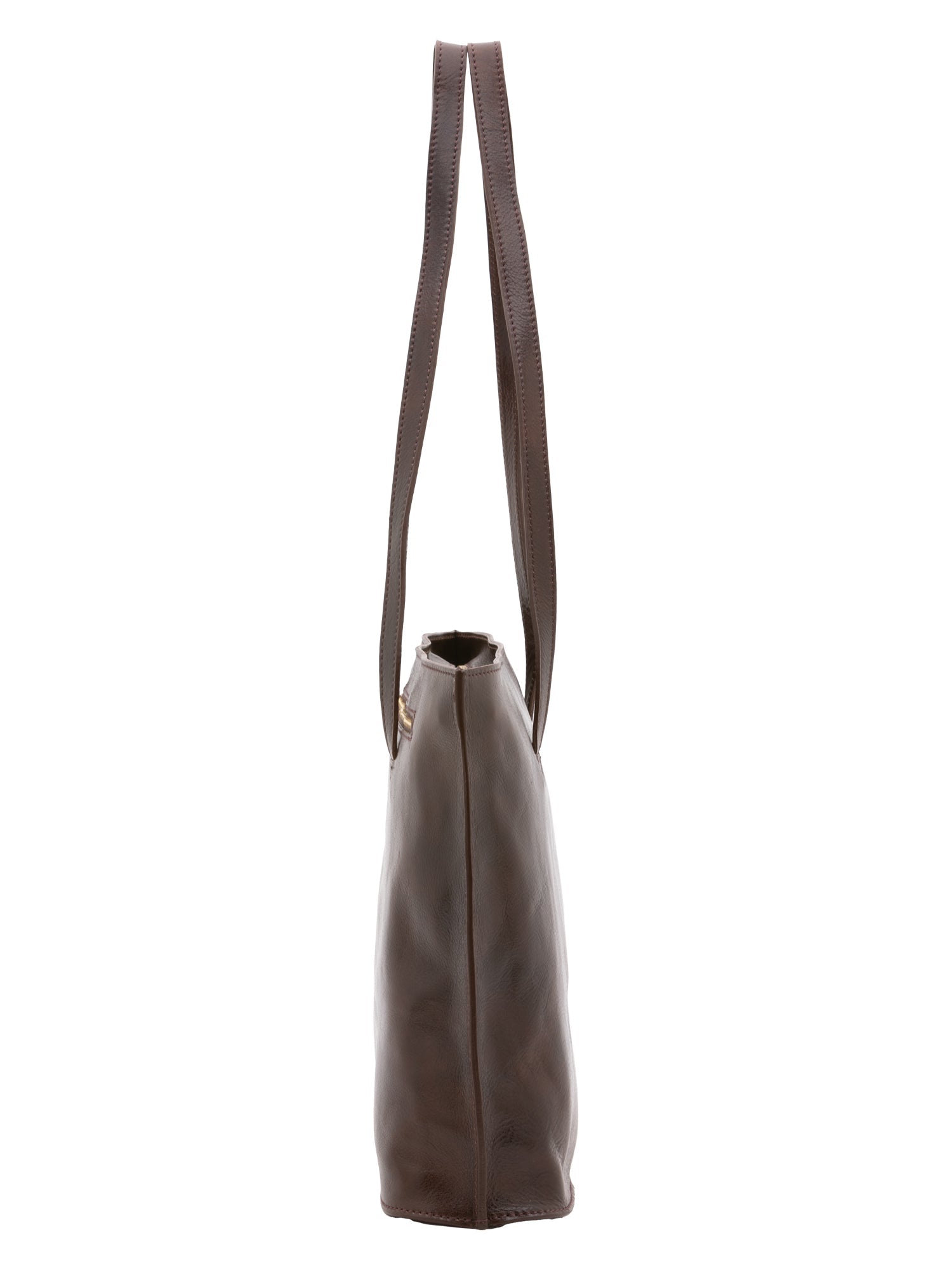 Borsa a spalla da donna 100% pelle 5573-Tmoro I Fratelli