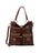 Borsa a spalla da donna Vera pelle 5574-Marrone I Fratelli