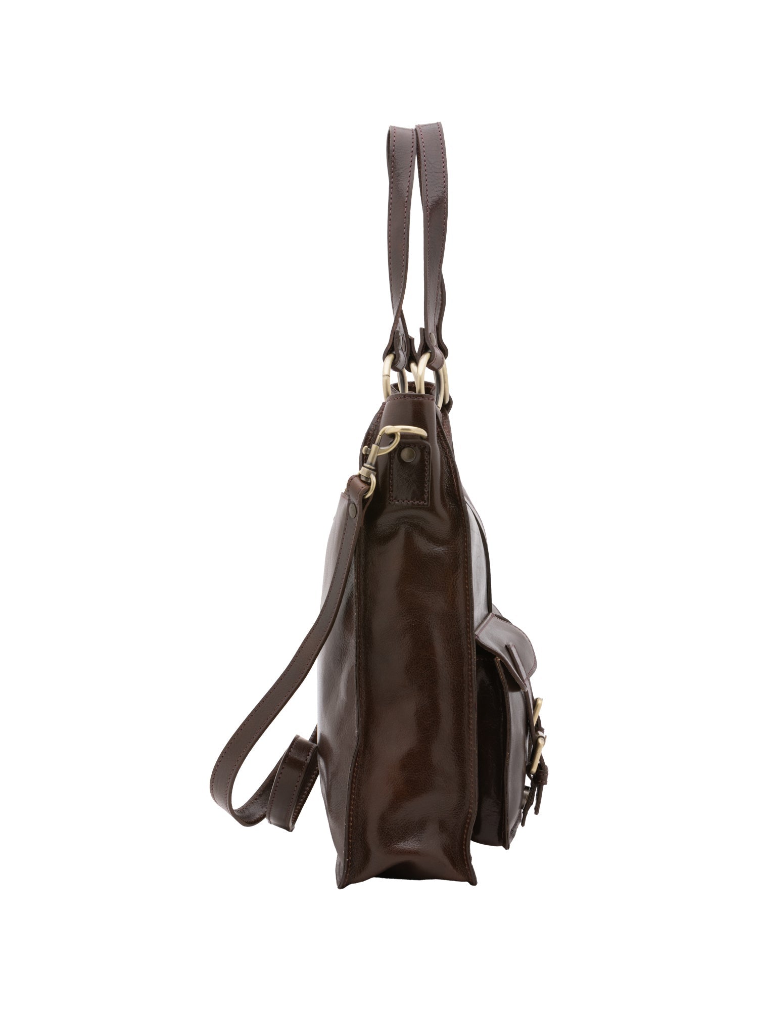 Borsa a spalla da donna Vera pelle 5574-Tmoro I Fratelli