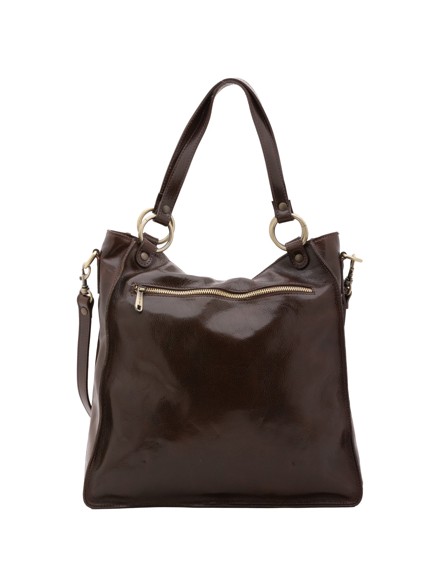 Borsa a spalla da donna Vera pelle 5574-Tmoro I Fratelli