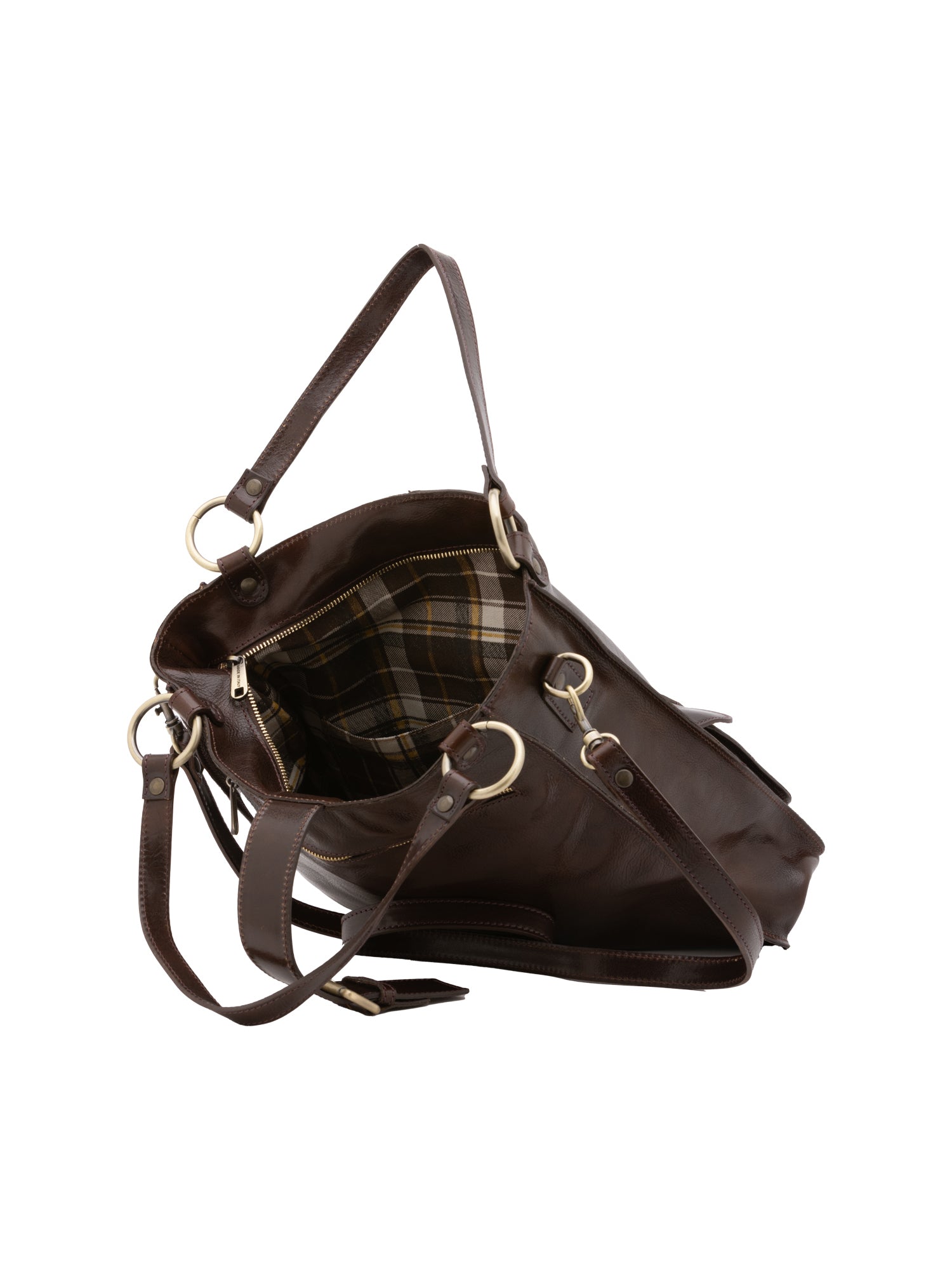Borsa a spalla da donna Vera pelle 5574-Tmoro I Fratelli