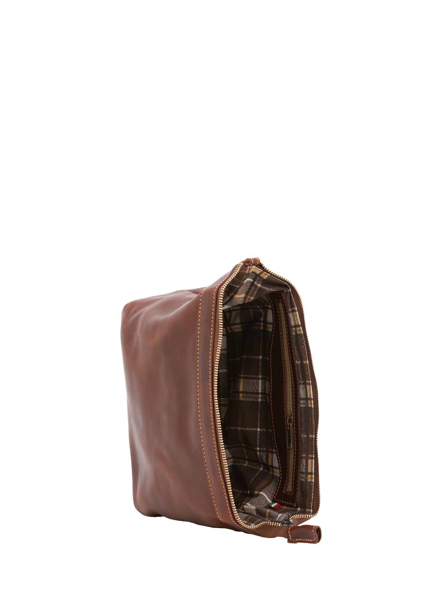 Borsa a mano unisex in vera pelle 100% pelle 5575-Marrone I Fratelli