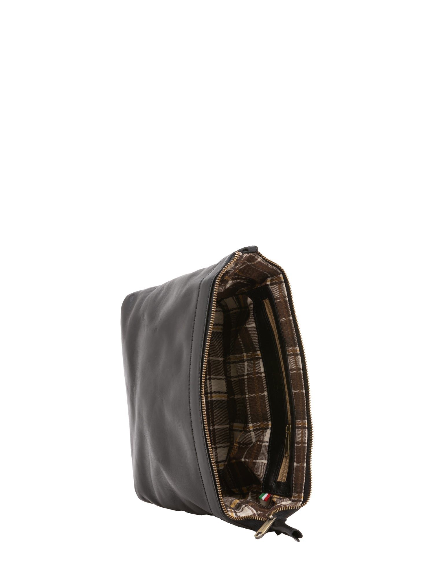 Borsa a mano unisex in vera pelle 100% pelle 5575-Nero I Fratelli