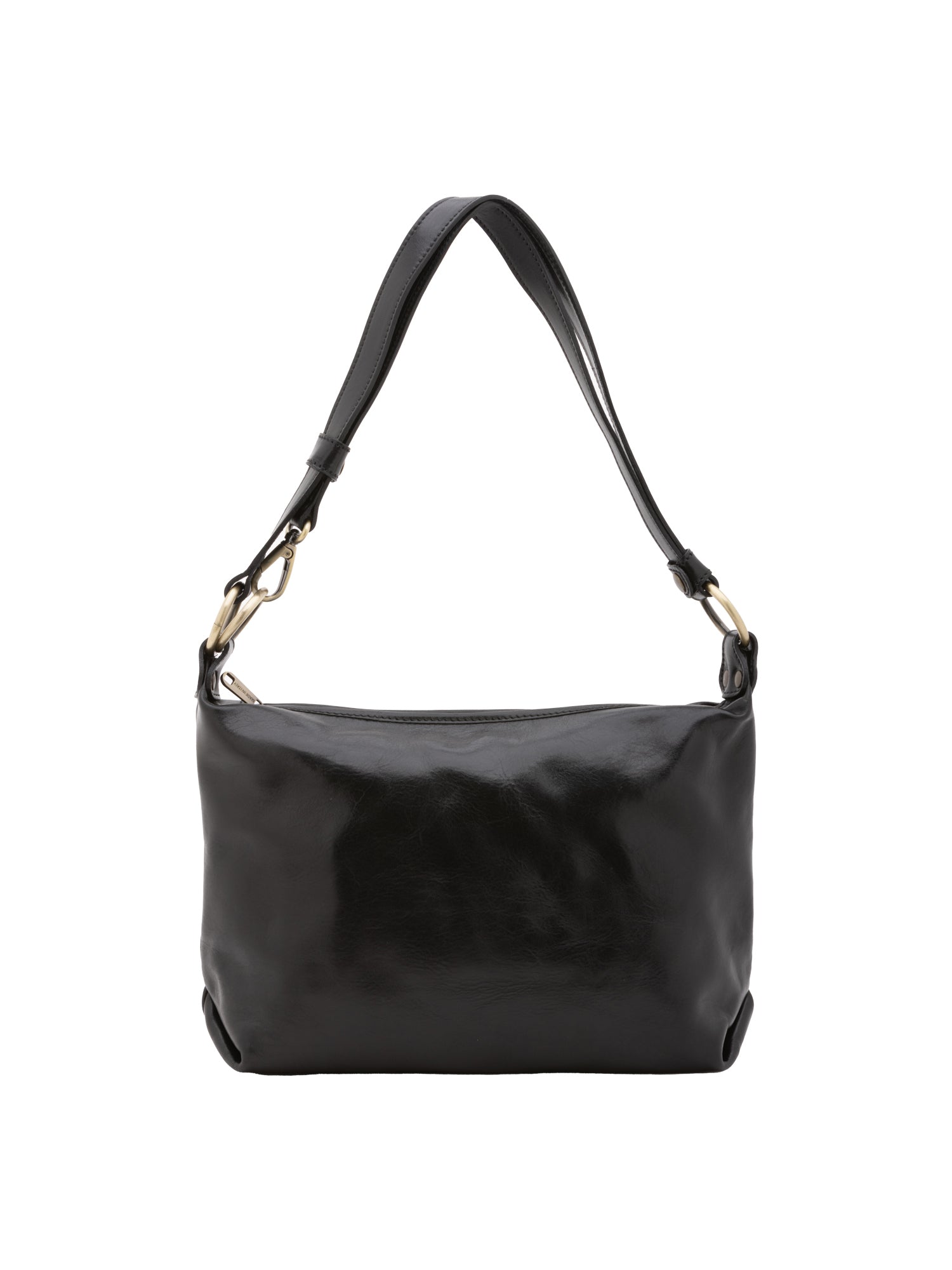 Borsa a spalla da donna 100% pelle 5578-Nero I Fratelli