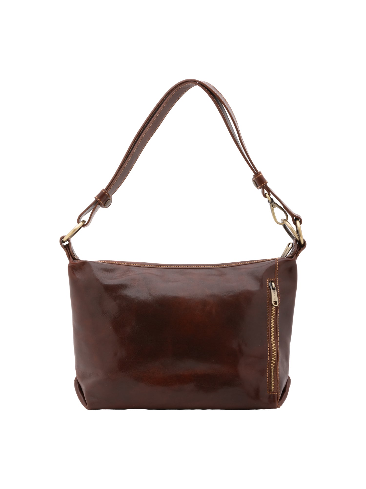 Borsa a spalla da donna 100% pelle 5578-Tmoro I Fratelli