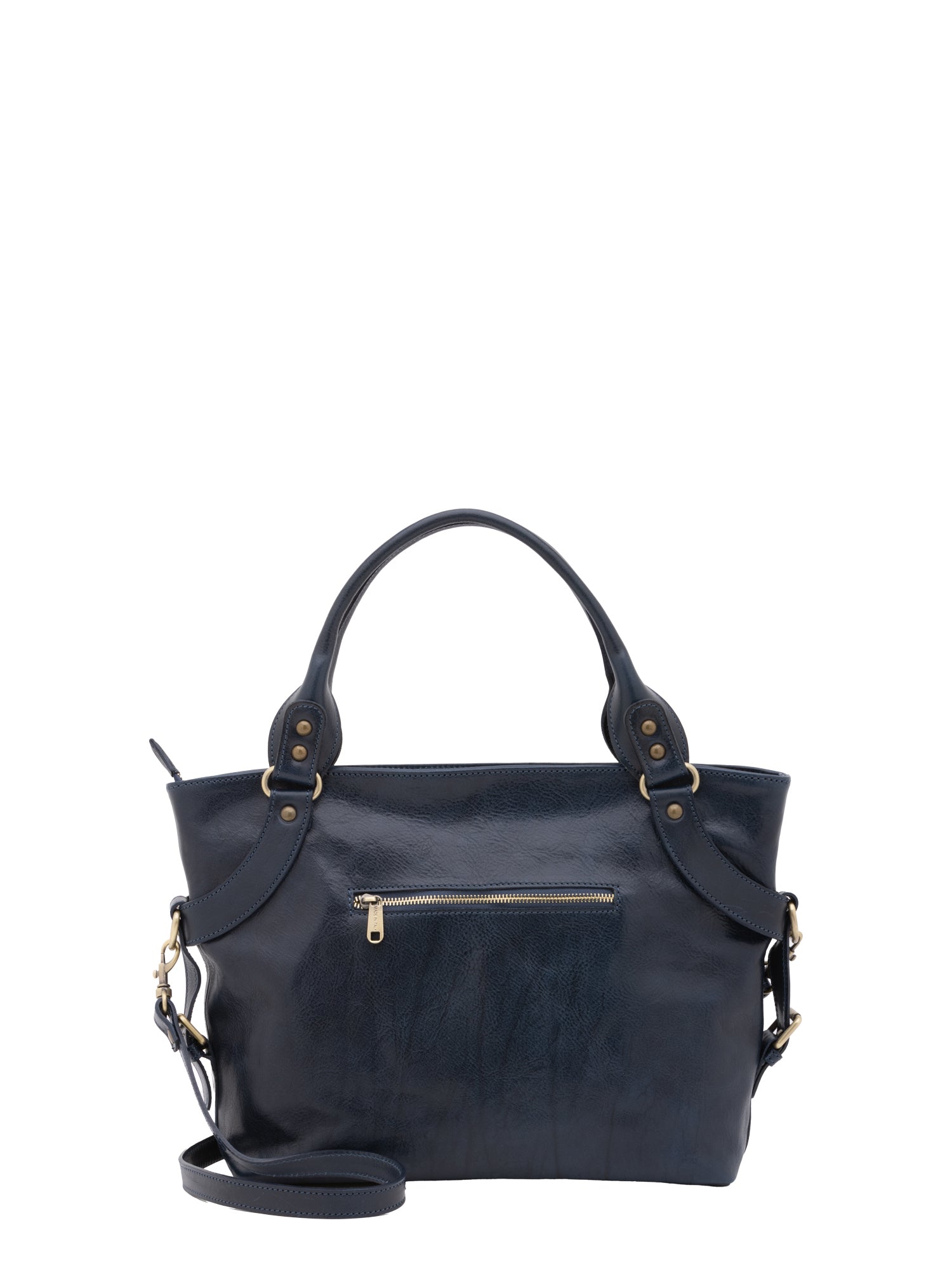 Borsa a mano da donna 100% pelle 5579-Blu I Fratelli