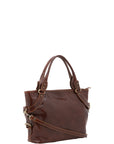 Borsa a mano da donna 100% pelle 5579-Marrone I Fratelli