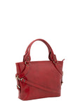 Borsa a mano da donna 100% pelle 5579-Rosso I Fratelli