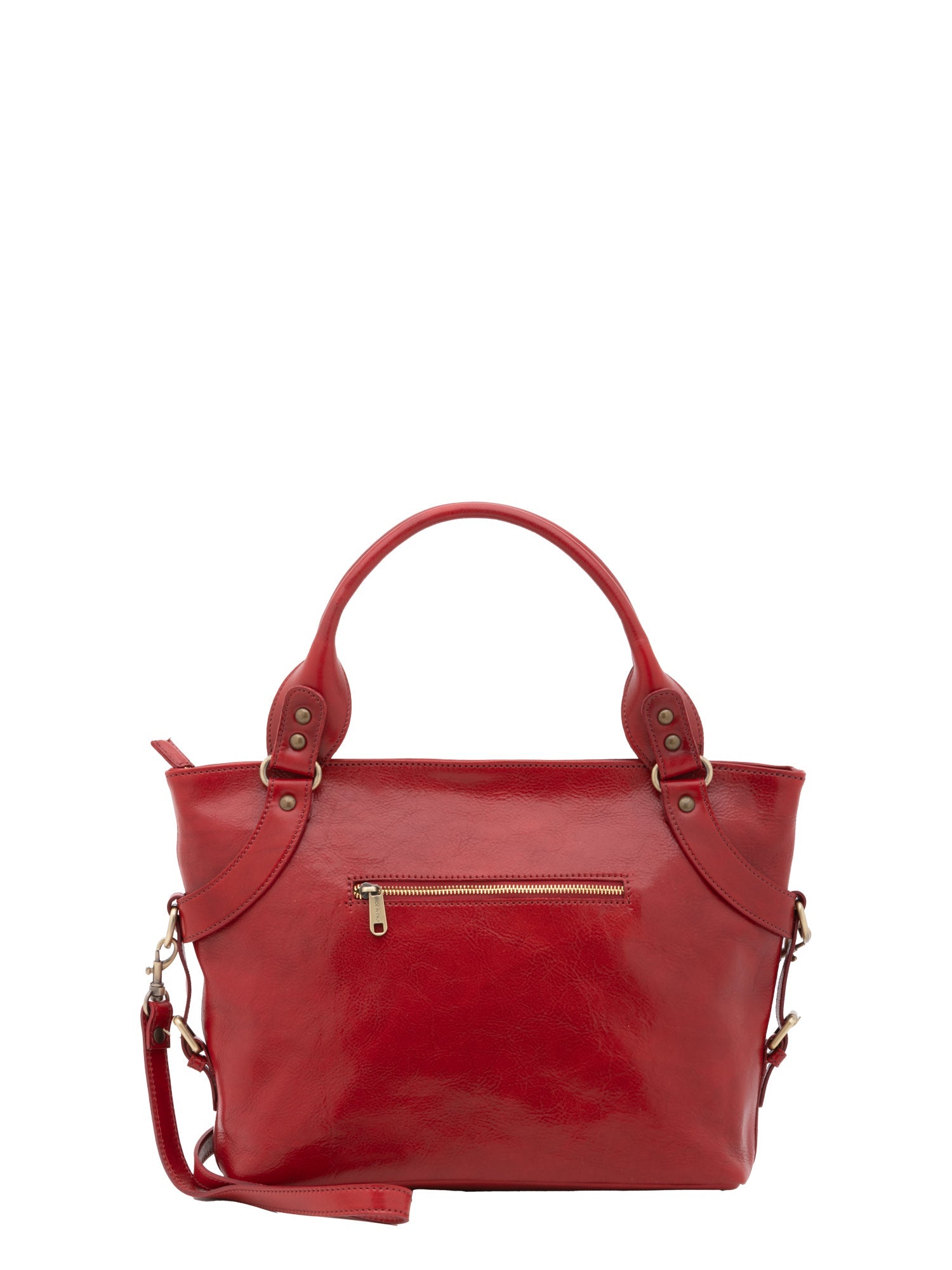 Borsa a mano da donna 100% pelle 5579-Rosso I Fratelli