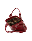 Borsa a mano da donna 100% pelle 5579-Rosso I Fratelli