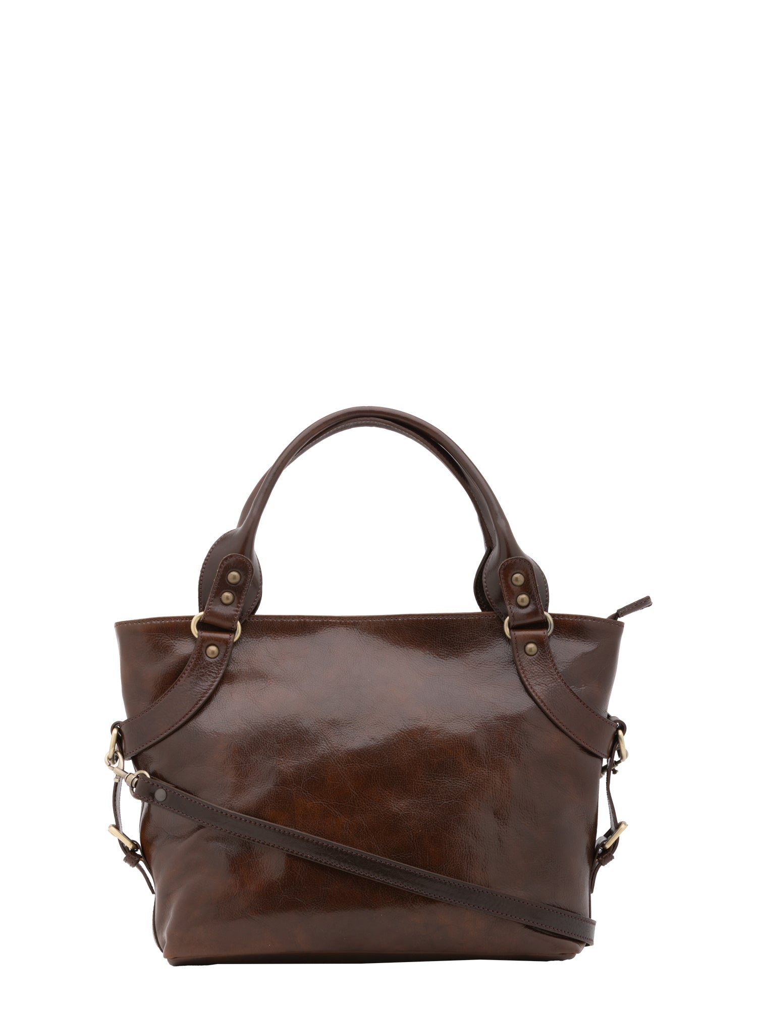 Borsa a mano da donna 100% pelle 5579-Tmoro I Fratelli