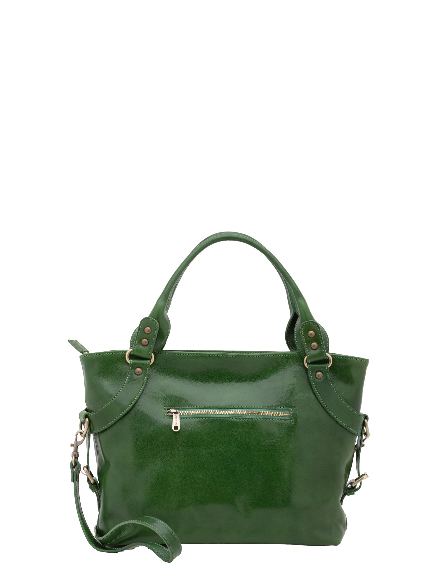 Borsa a mano da donna 100% pelle 5579-Verde I Fratelli