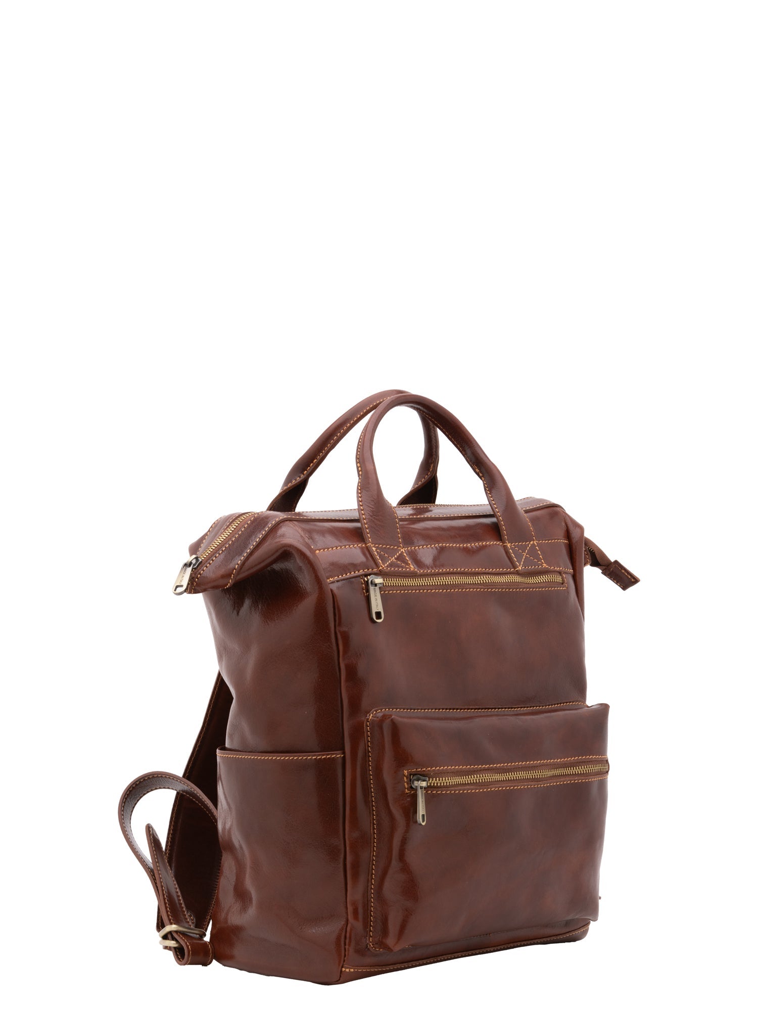 Borsa a tracolla uomo in vera pelle Made in Italy 5581-Marrone I Fratelli