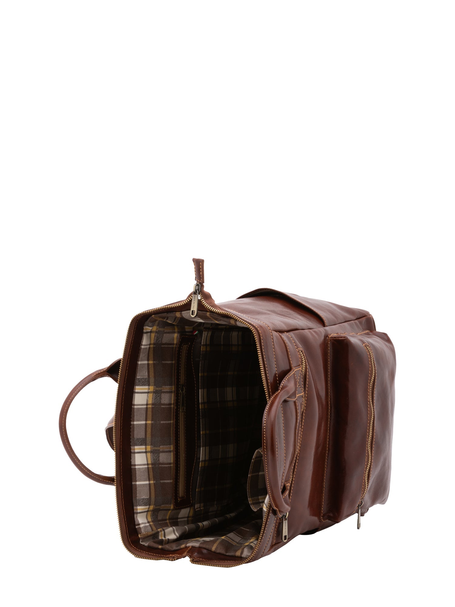 Borsa a tracolla uomo in vera pelle Made in Italy 5581-Marrone I Fratelli
