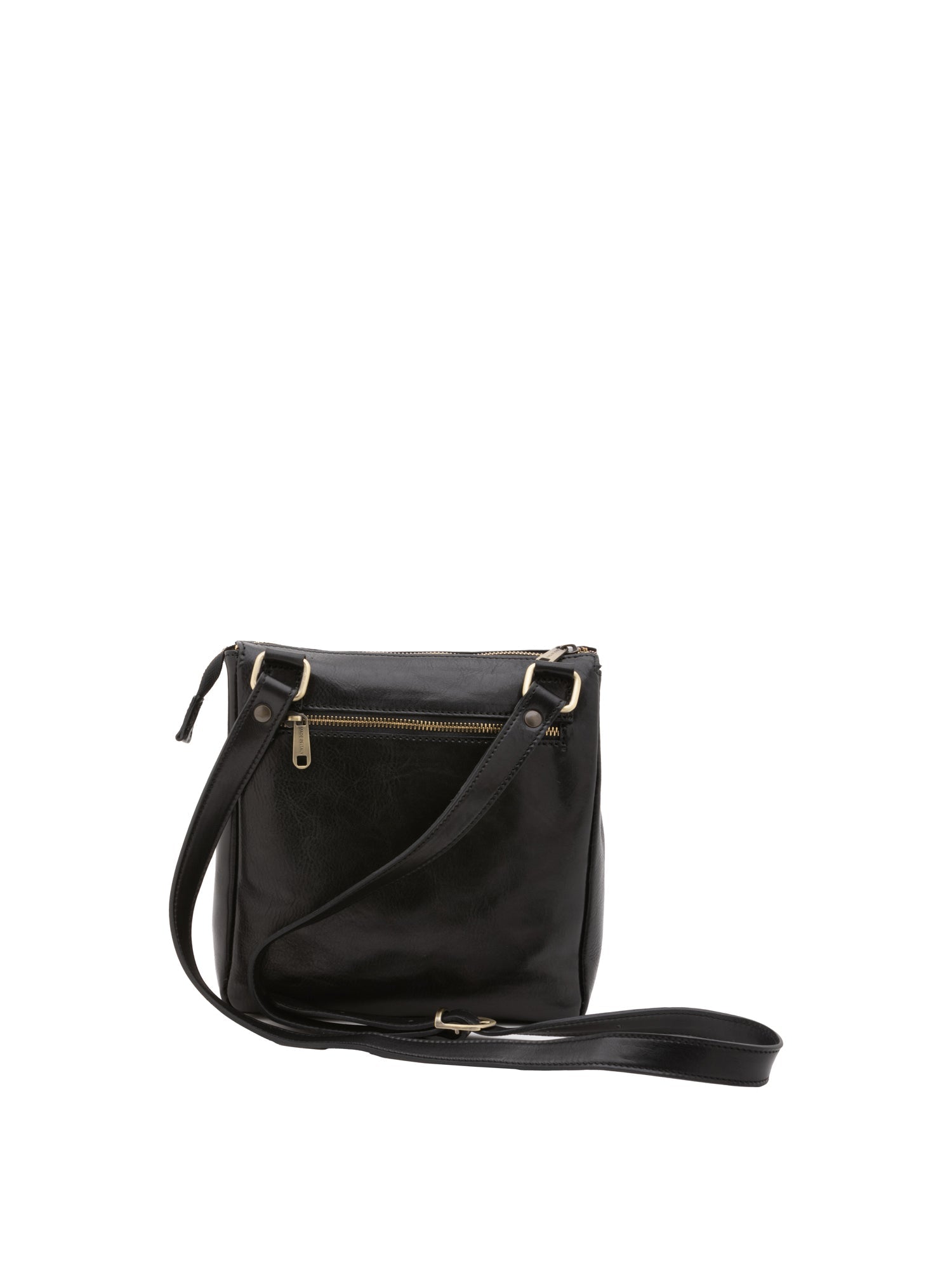 Borsa a tracolla uomo in vera pelle 100% pelle 5582-Nero I Fratelli